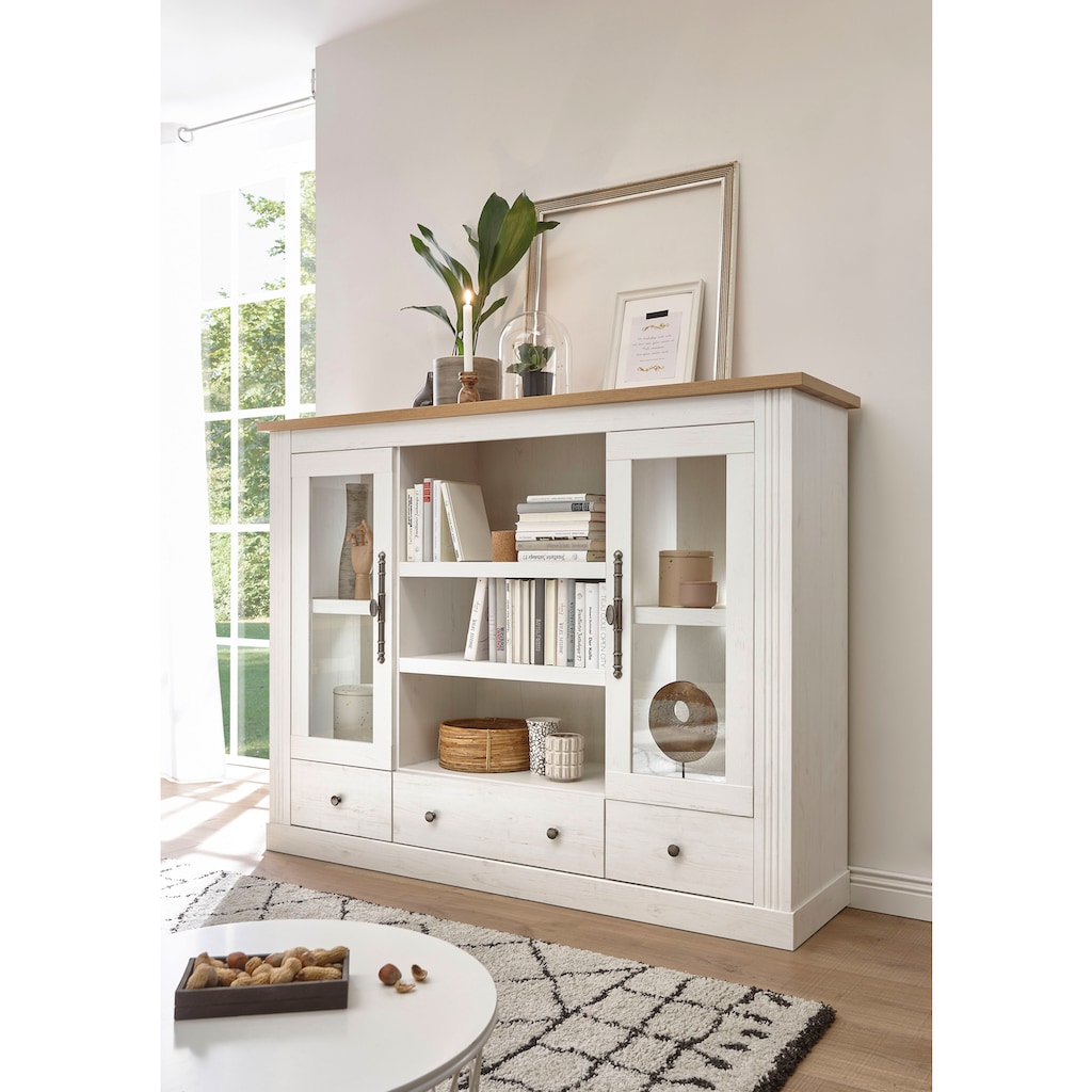 Home affaire Highboard »Westminster«, im angesagten Landhaus-Look