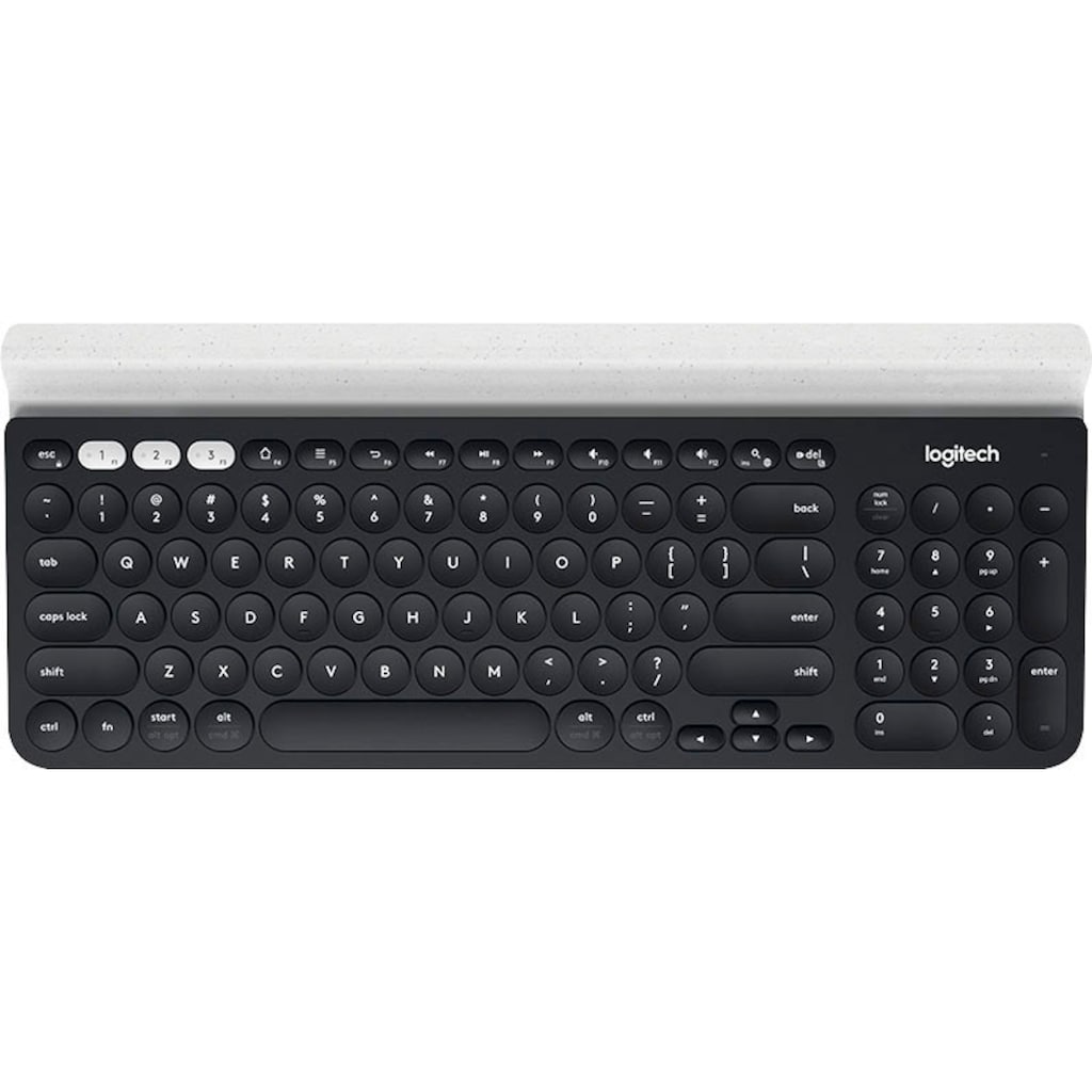 Logitech PC-Tastatur »Bluetooth Multi-Device Keyboard K780 Black«, (Ziffernblock)
