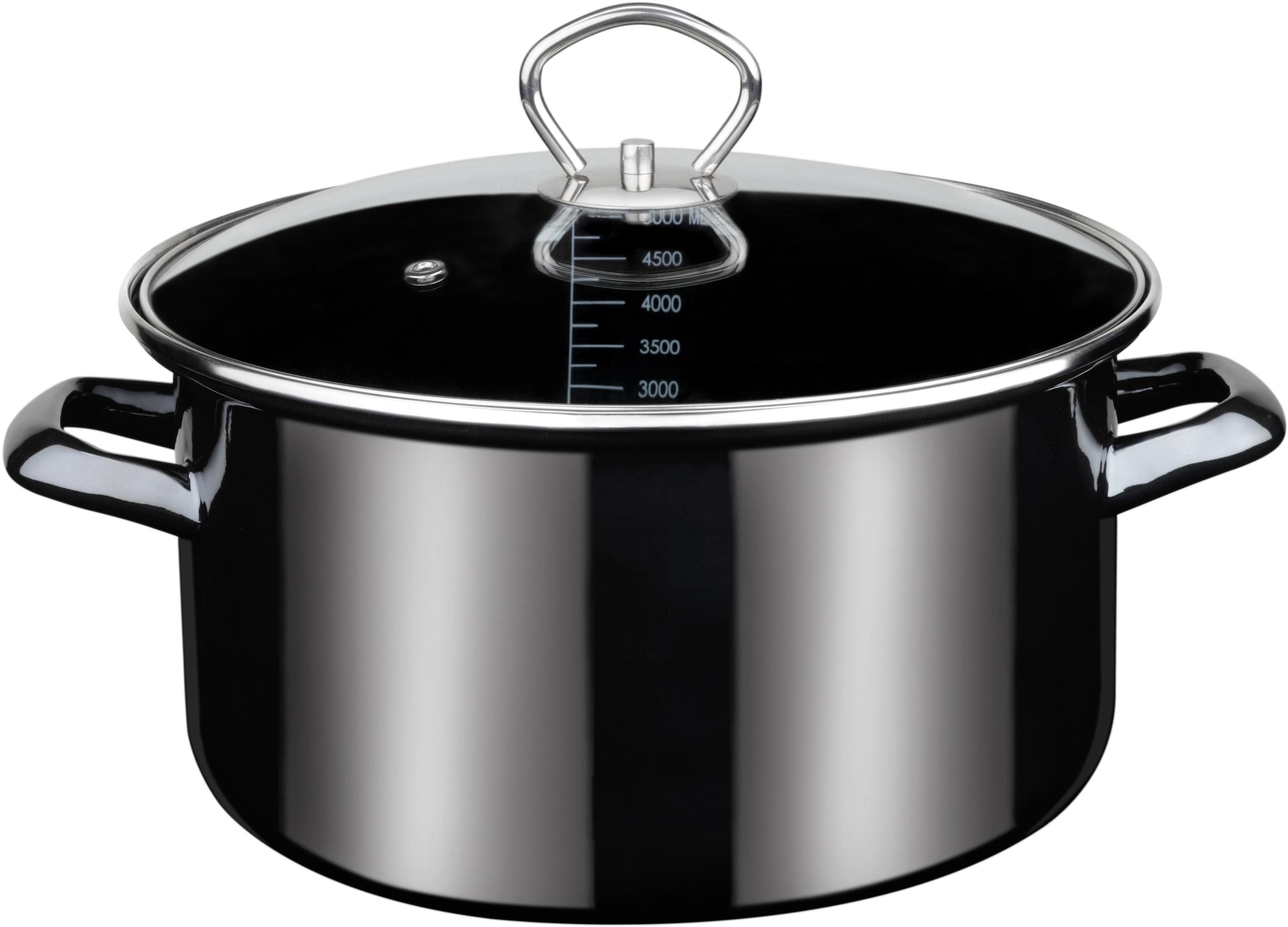 "Fleischtopf GSW ""Profi-Black-Star"", schwarz, H:13,5cm Ø:24cm, Töpfe, Fleischtopf, Induktion"