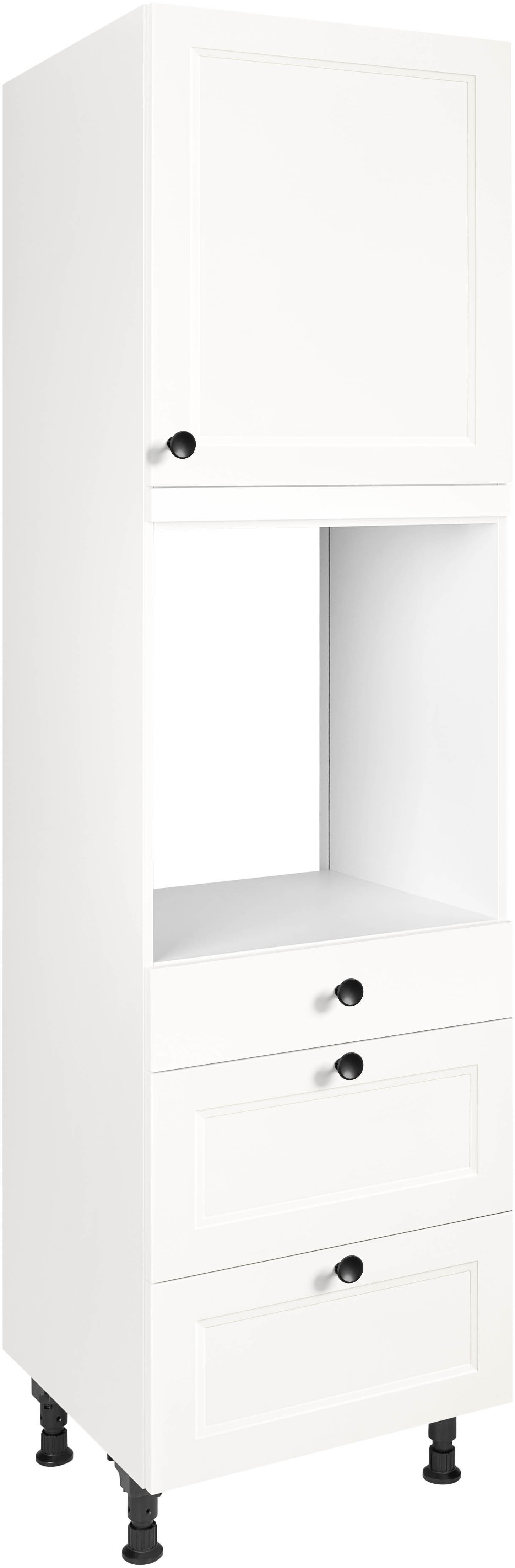 nobilia ""Cascada", Ausrichtung wählbar, mit Schublade und zwei Auszügen und" einer Tür, vormontiert, Breite/Höhe: 60/216,6 cm
