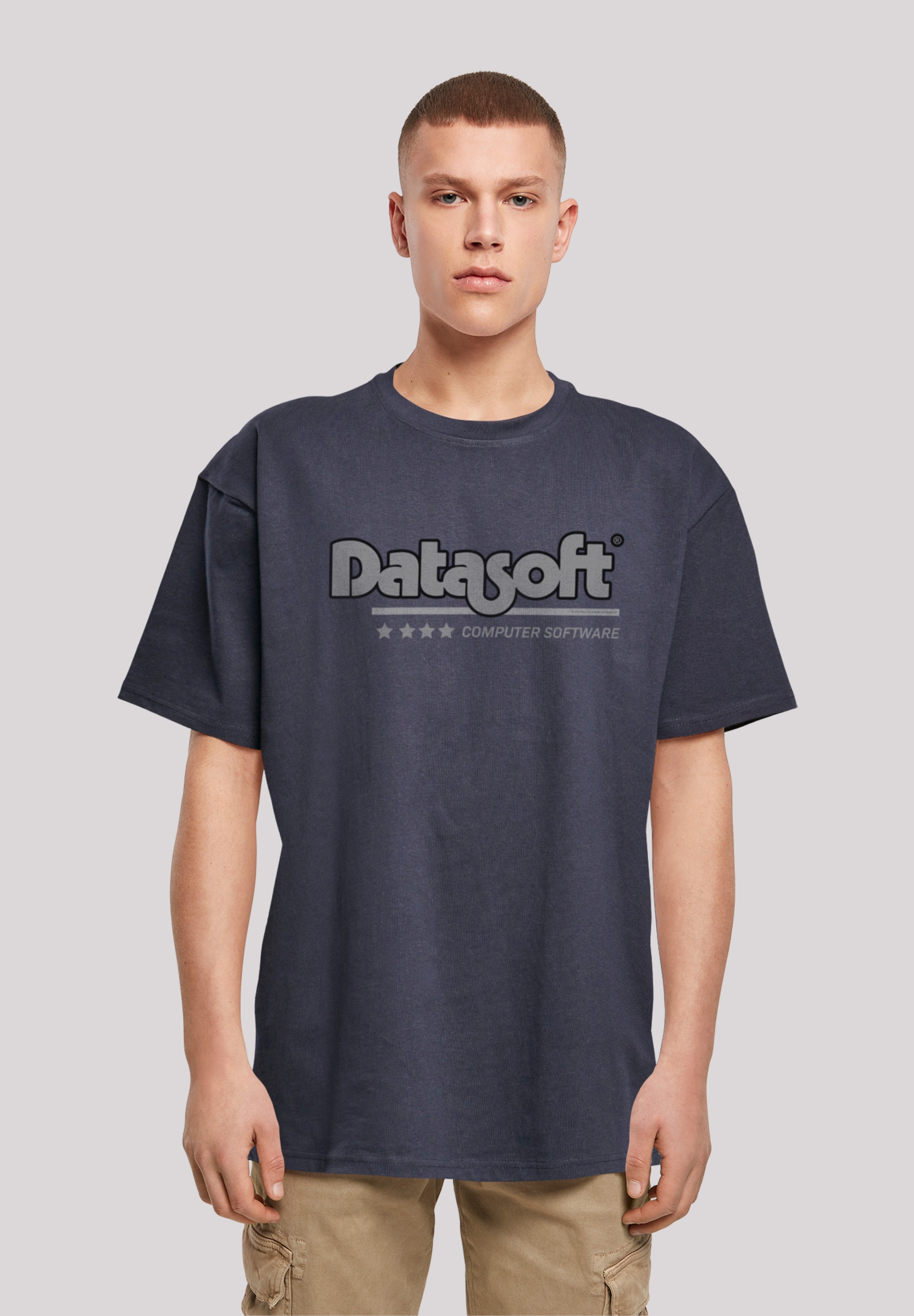 T-Shirt »DATASOFT Logo black Retro Gaming SEVENSQUARED«, Print