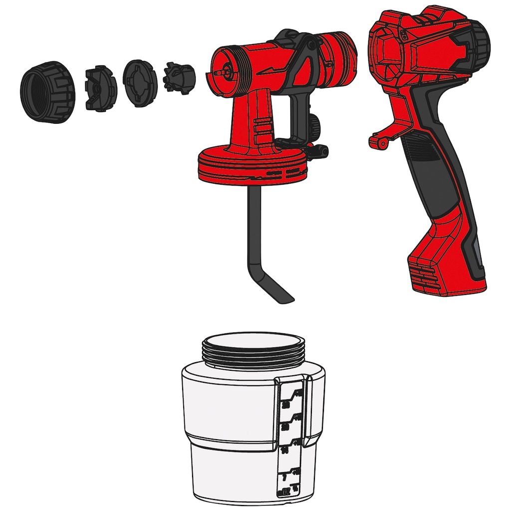 Einhell Farbsprühgerät »TC-SY 700 S«