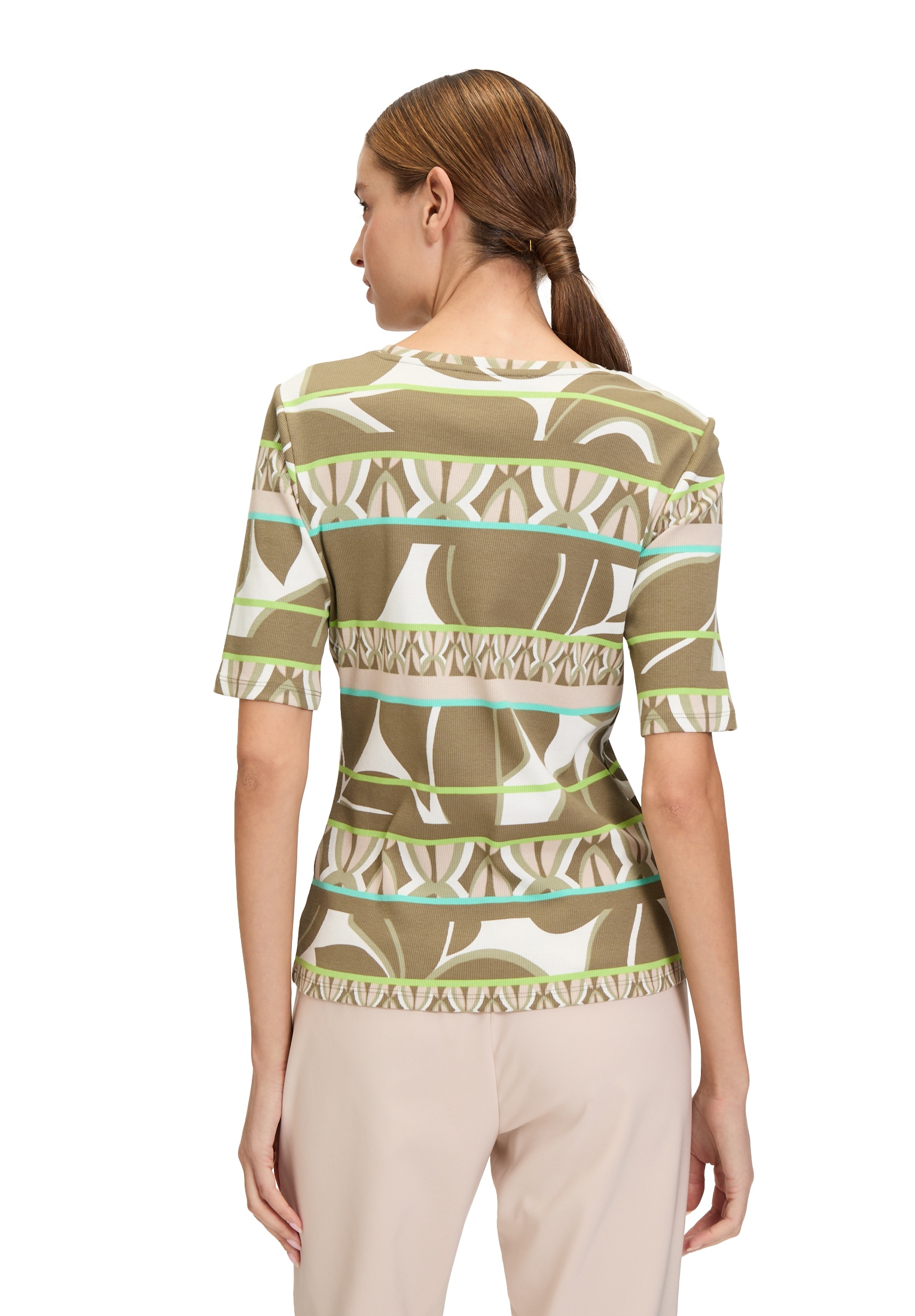 Betty Barclay Kurzarmshirt »Betty Barclay Damen Basic Shirt mit Rippenstruktur«, (1 tlg.), Material