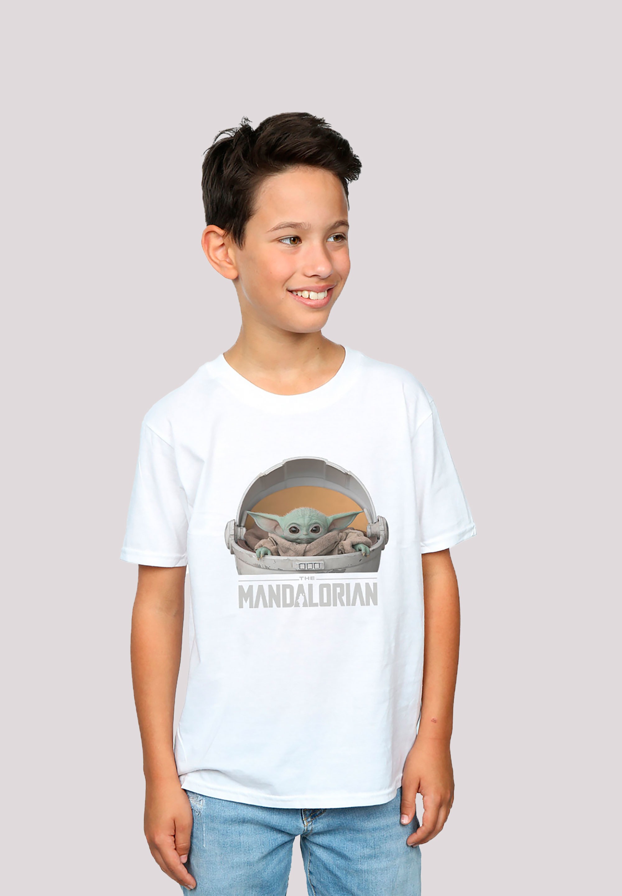 F4NT4STIC T-Shirt »Star Wars The Mandalorian Baby Yoda«, Print