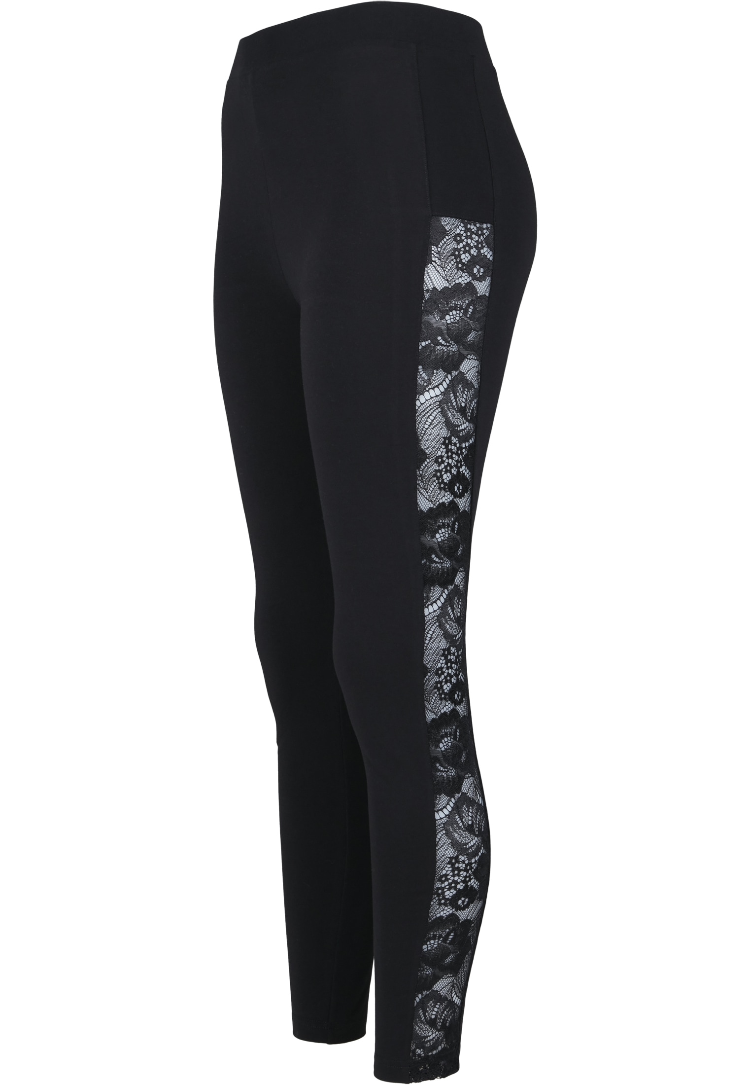 URBAN CLASSICS Leggings »Urban Classics Damen Ladies Lace Striped Leggings«, (1 tlg.)