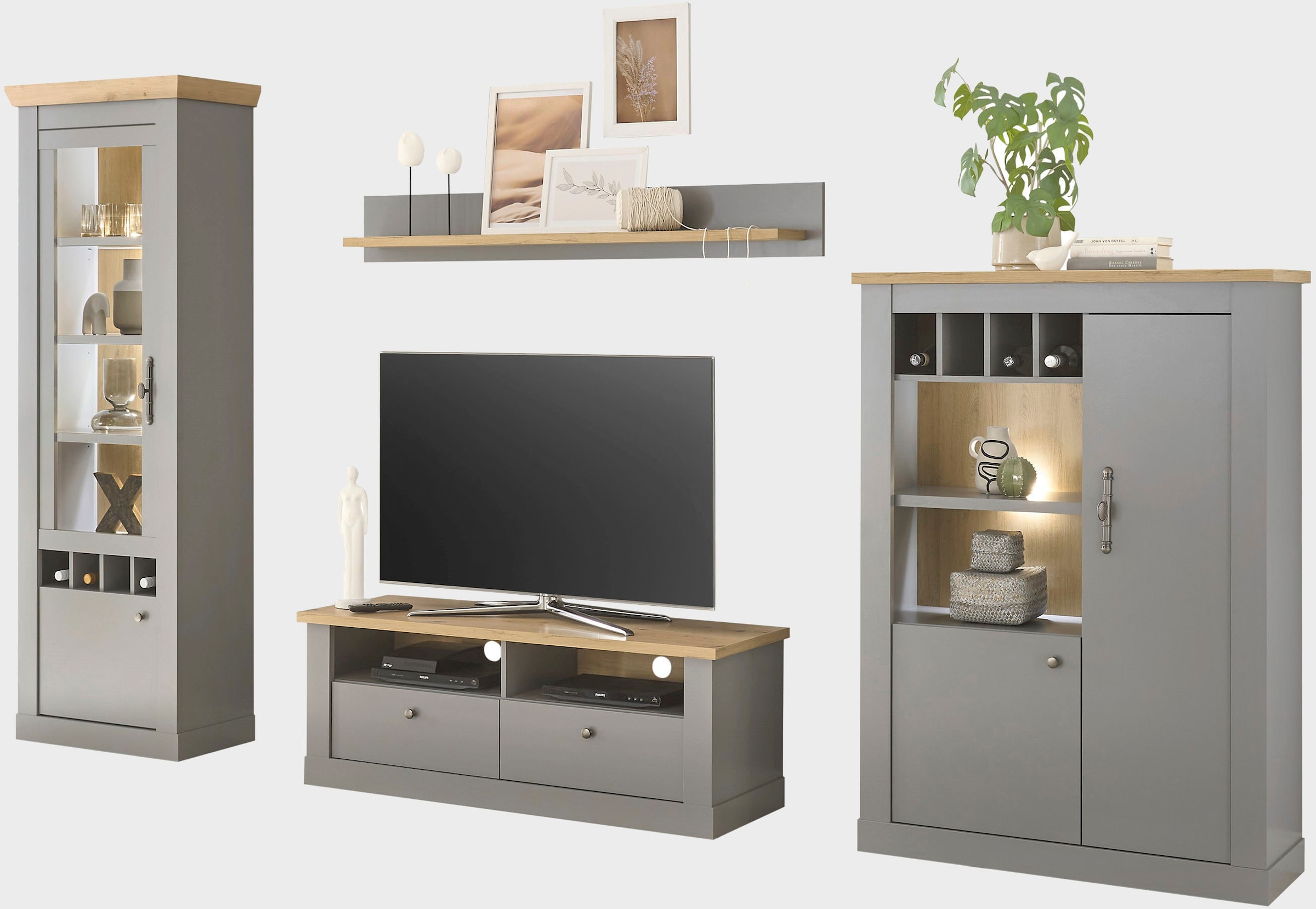 Home affaire Wohnwand "Chambord" 4 Stk. tlg. günstig online kaufen