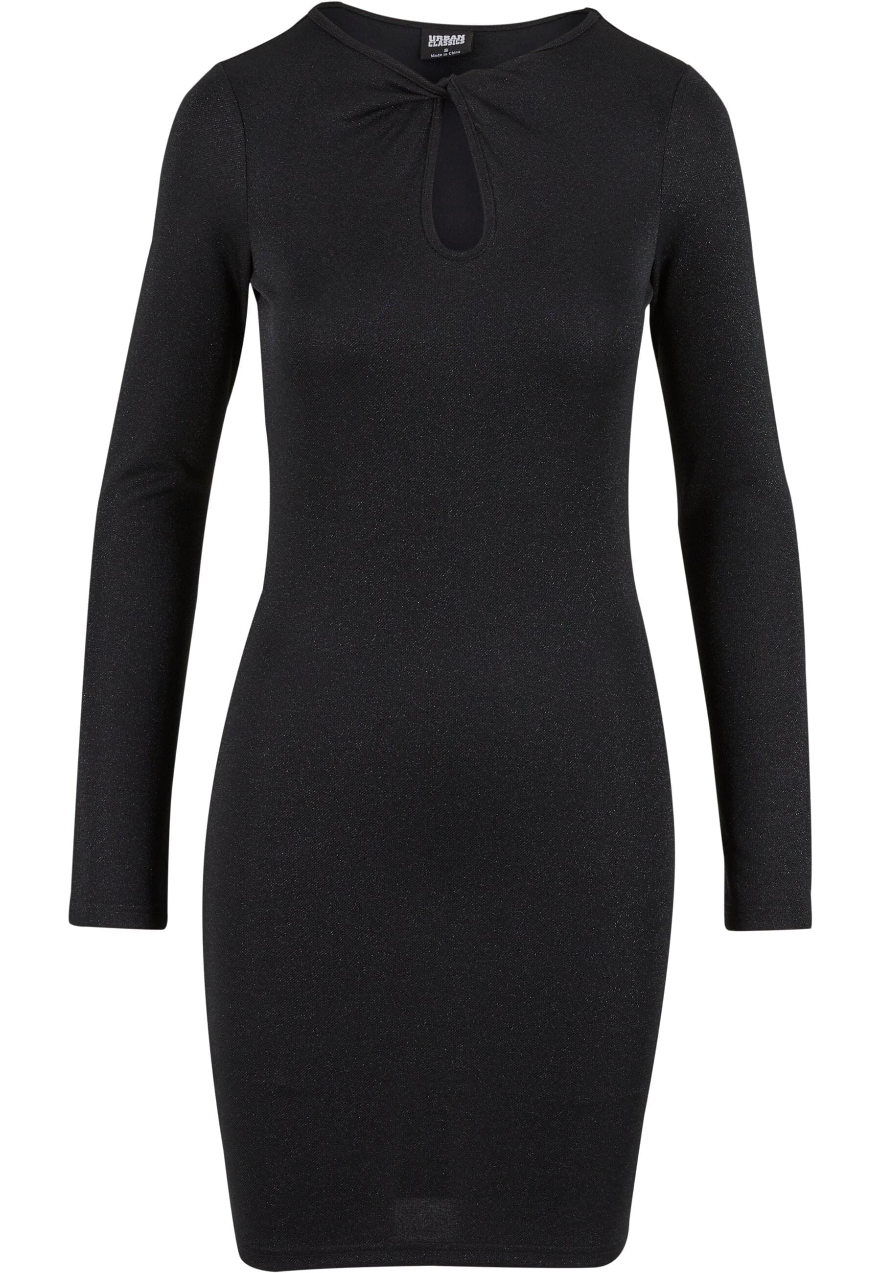 URBAN CLASSICS Shirtkleid "Urban Classics Ladies Glitter Longsleeve Dress" günstig online kaufen