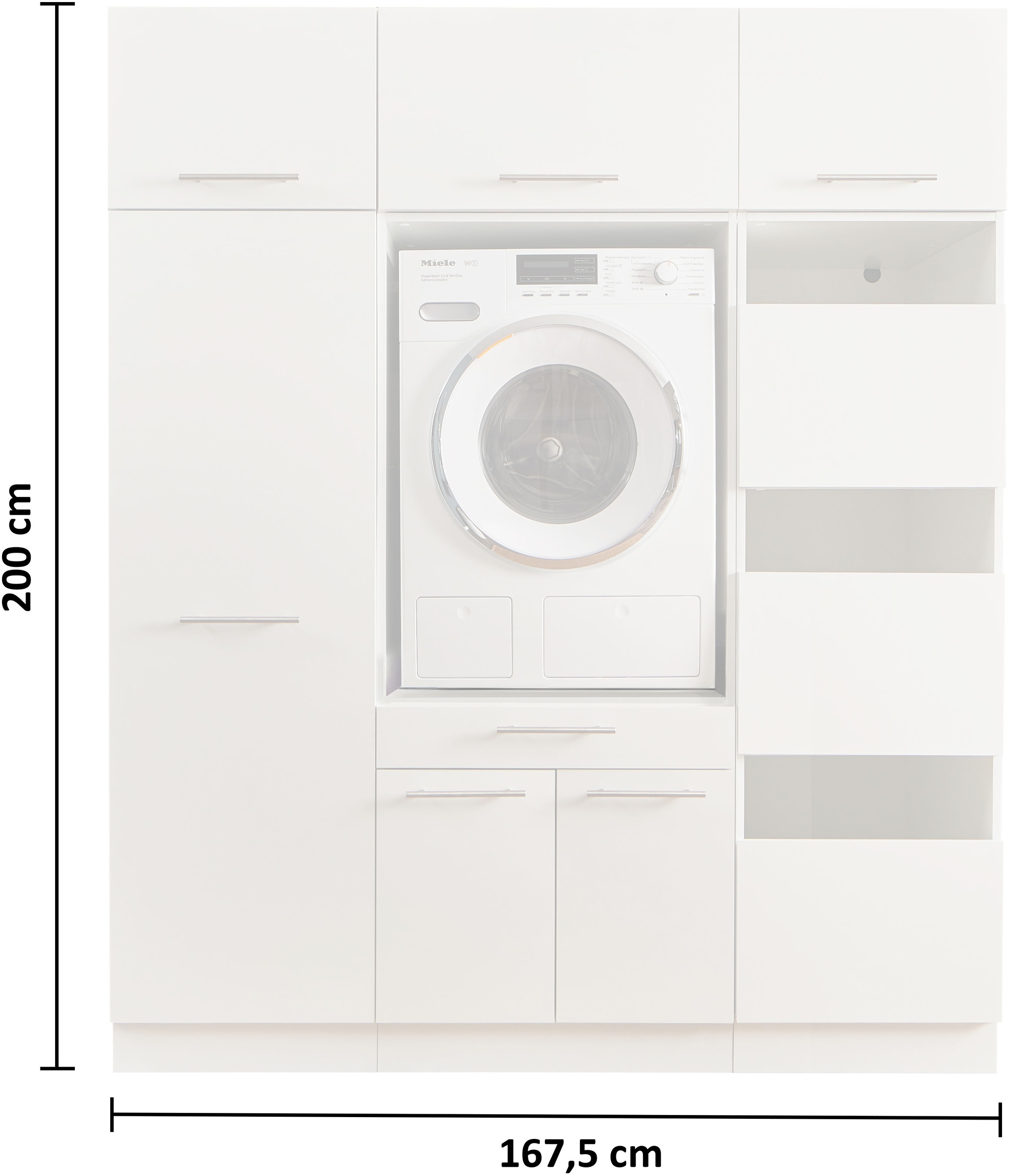 Laundreezy Mehrzweckschrank-Set »LAUNDREEZY LDSK9«, Breite 167,5 cm