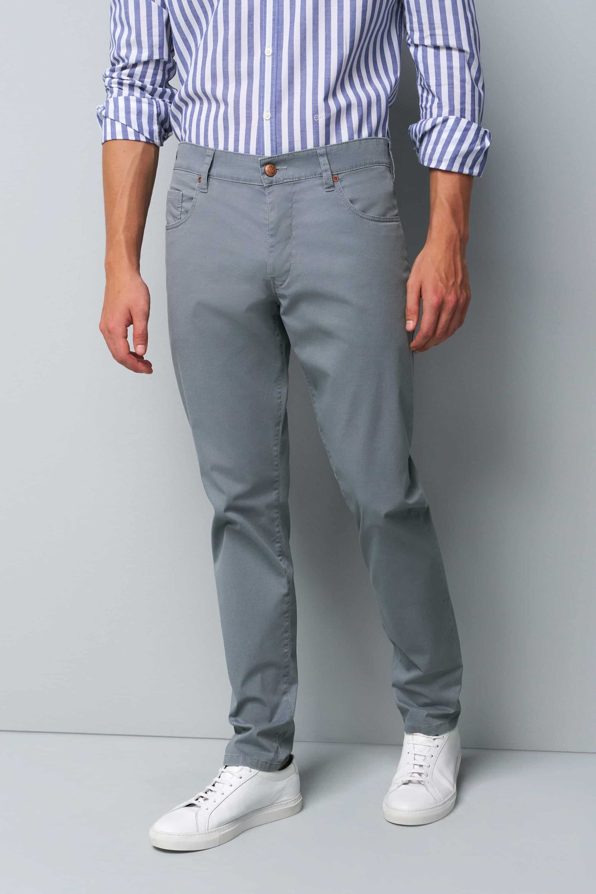 MEYER Chinos "M5 Slim", aus Bio-Baumwolle