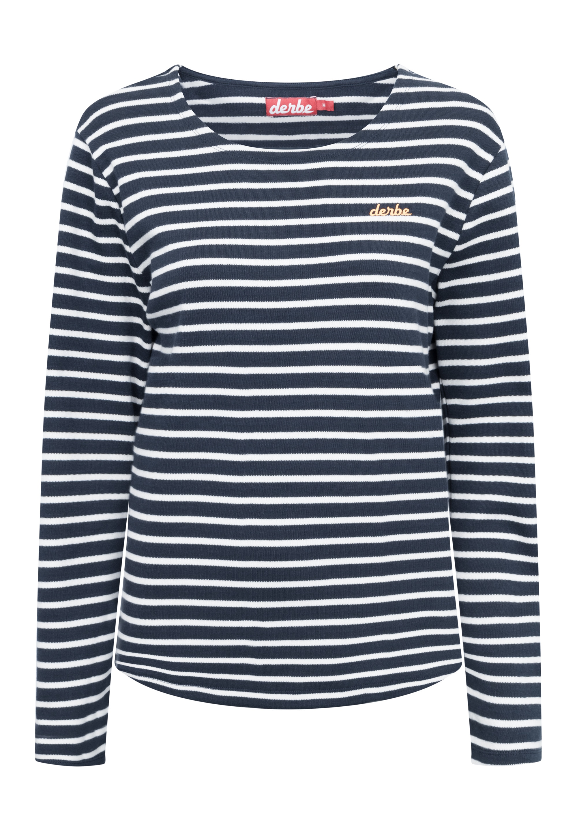 Derbe Langarmshirt »Interstriped«, French terry, gestreift, hochwertiger Stick