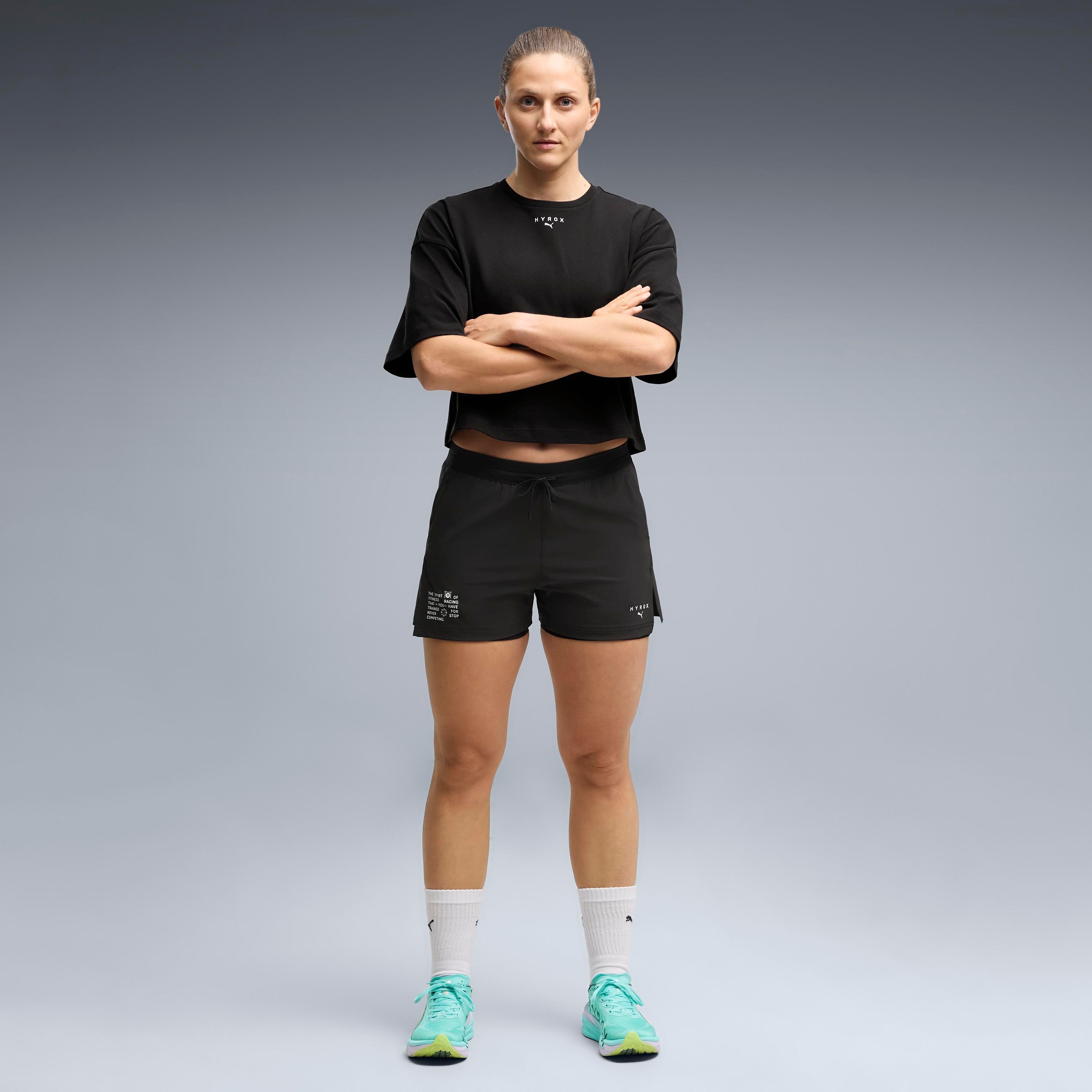 PUMA Trainingsshorts »W  X HYROX 3 2IN1 SHORT«  Regular Fit, für Fitness und Workout, sportlicher Stil