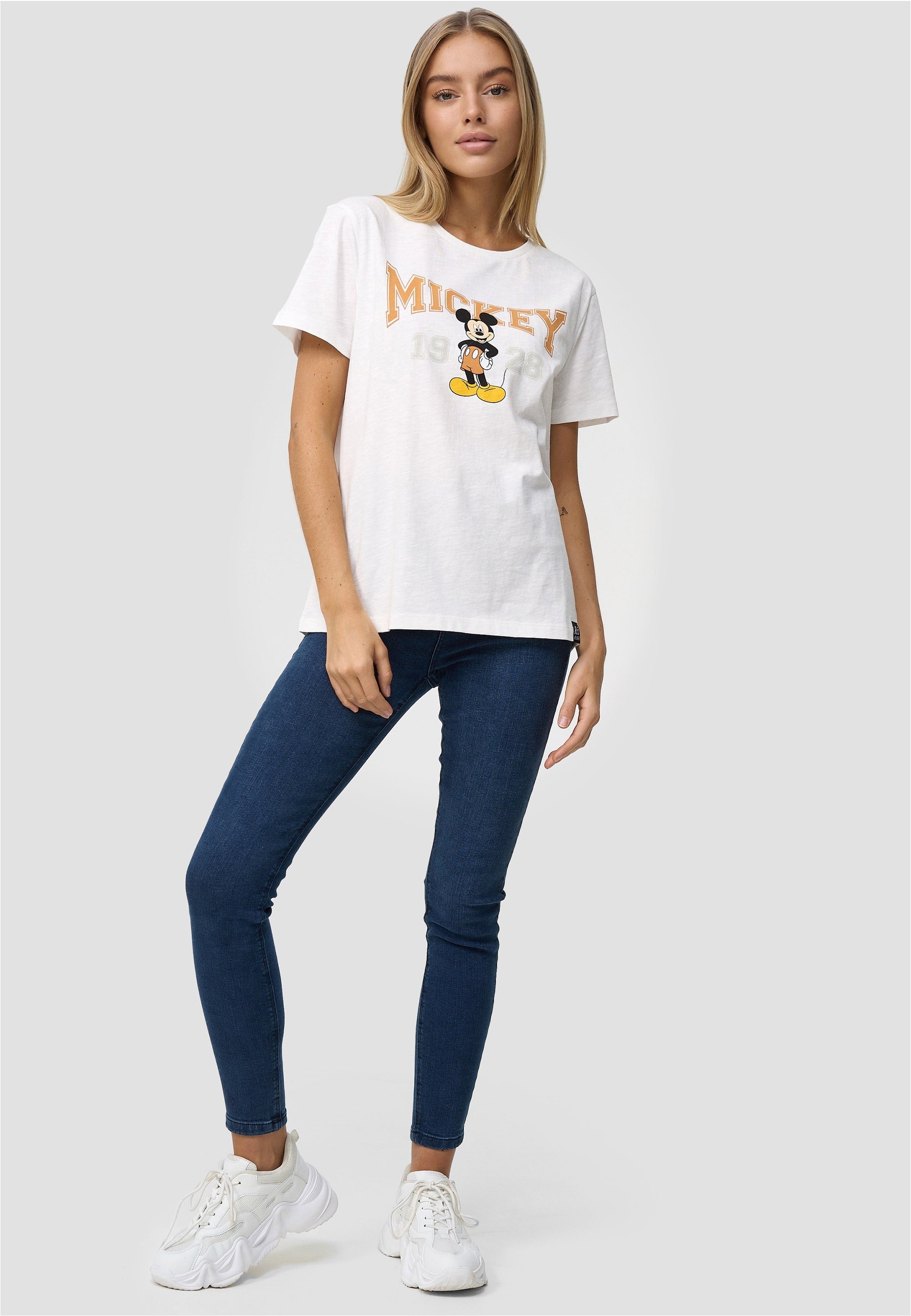Recovered T-Shirt "Mickey Mouse Varsity", (1 tlg.), mit coolem Mickey Mouse günstig online kaufen