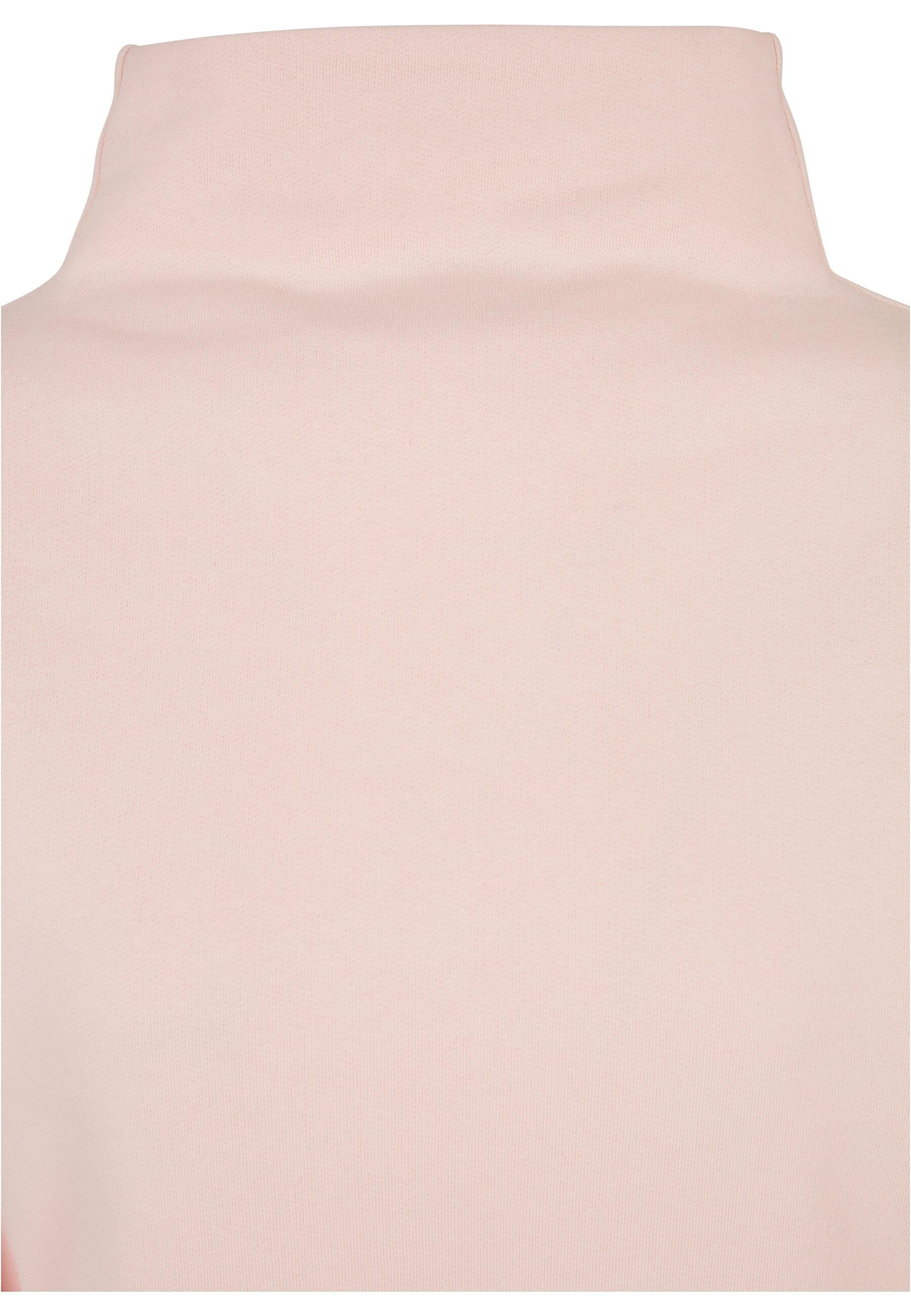 URBAN CLASSICS Sweater »Urban Classics Damen Ladies Organic Short High Neck Crew«, (1 tlg.)
