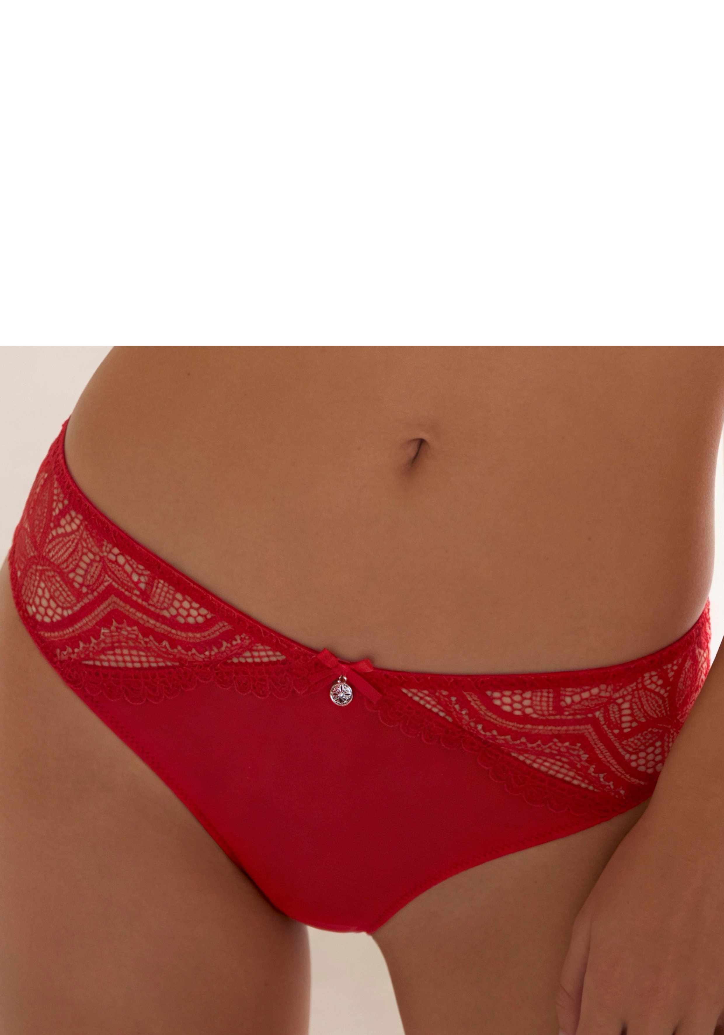 Nuance by Lascana Tanga "Vivianna" mit feinen Spitzen-Details