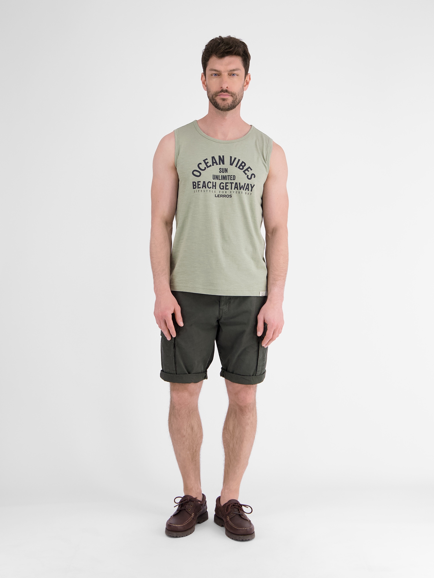 LERROS Muskelshirt »LERROS Herren Tanktop mit Brustprint«