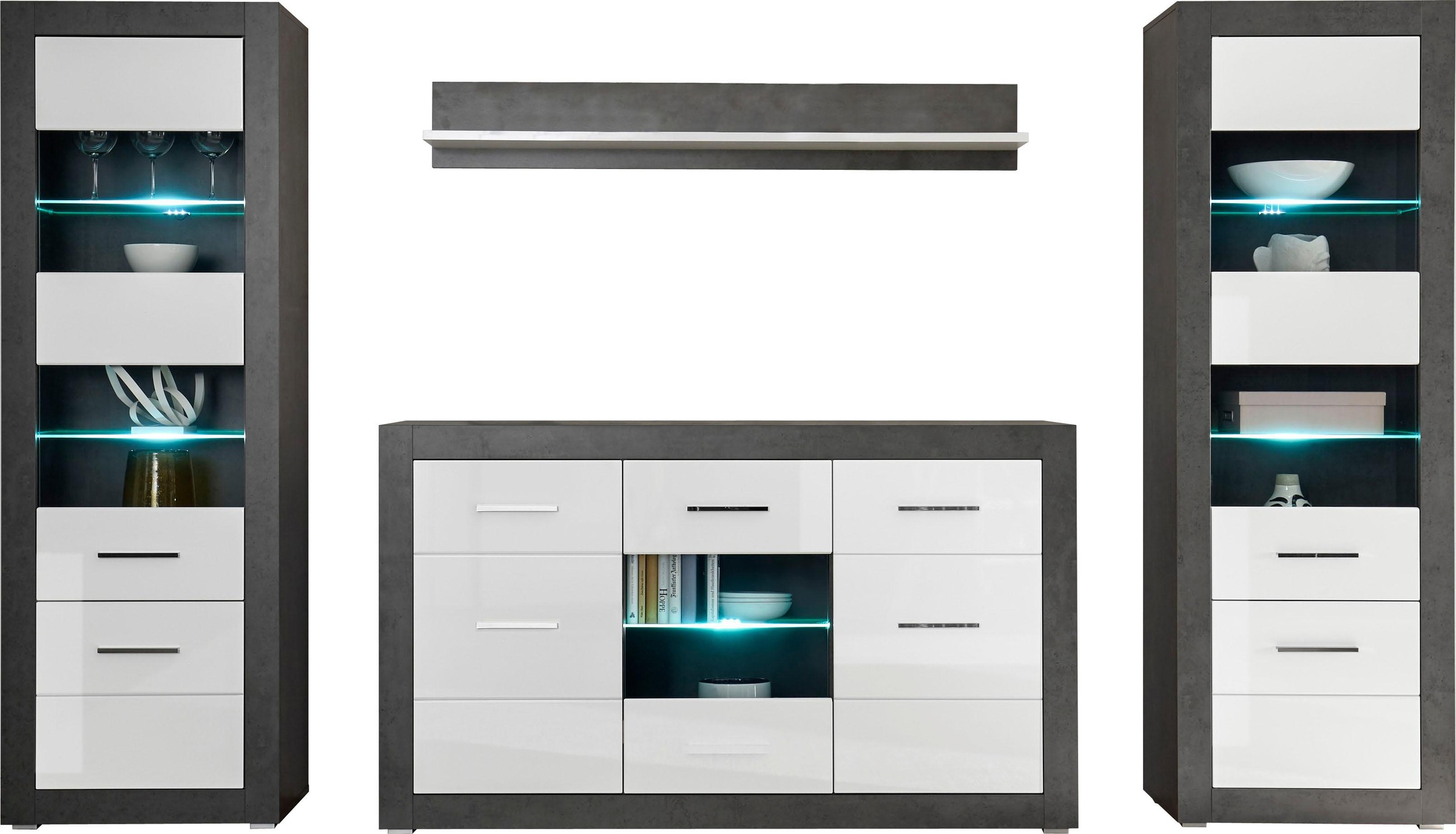 INOSIGN Wohnwand "Etero" Set, 4 Stk. tlg. günstig online kaufen