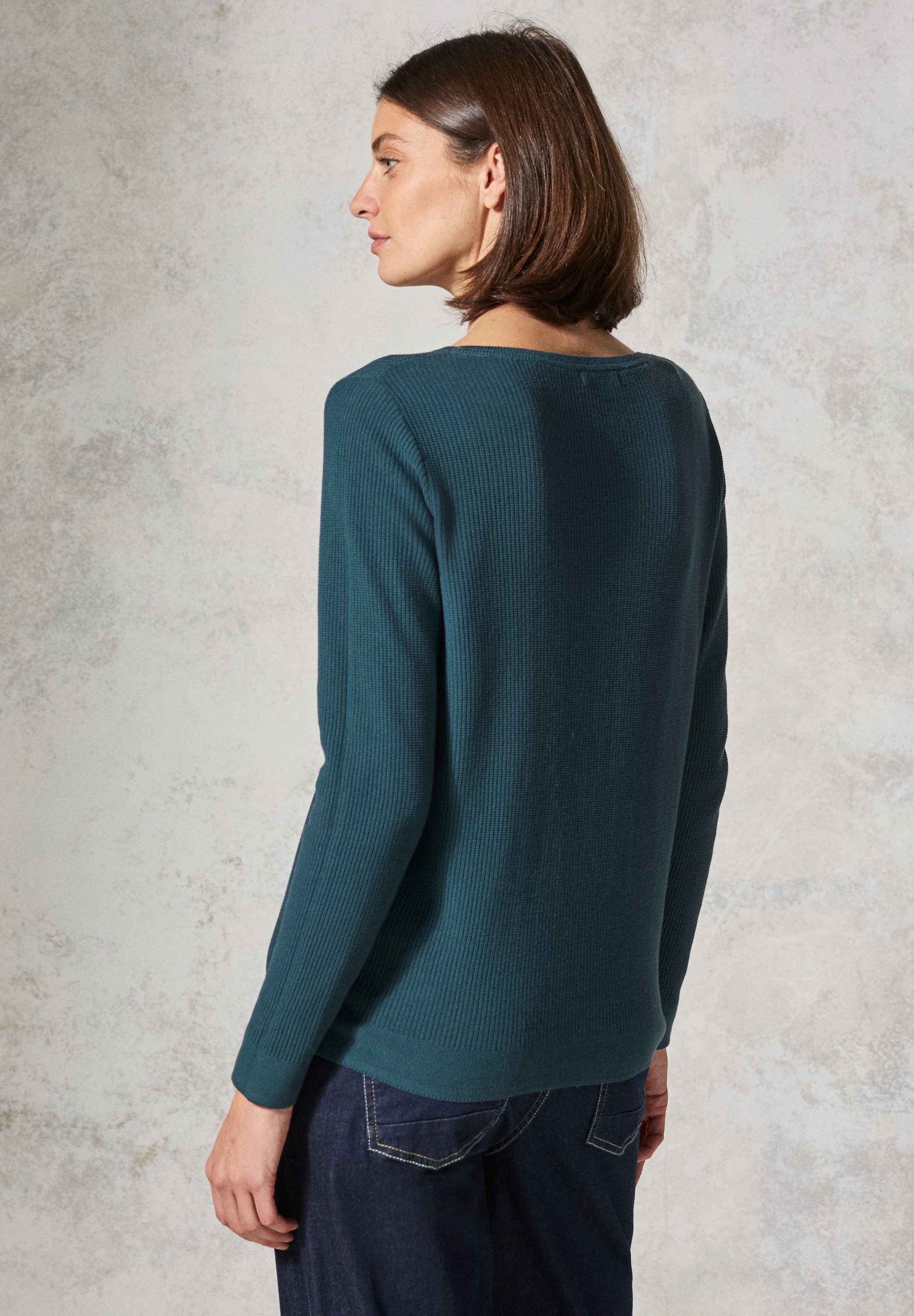 Cecil Strickpullover mit U-Boot-Ausschnitt günstig online kaufen