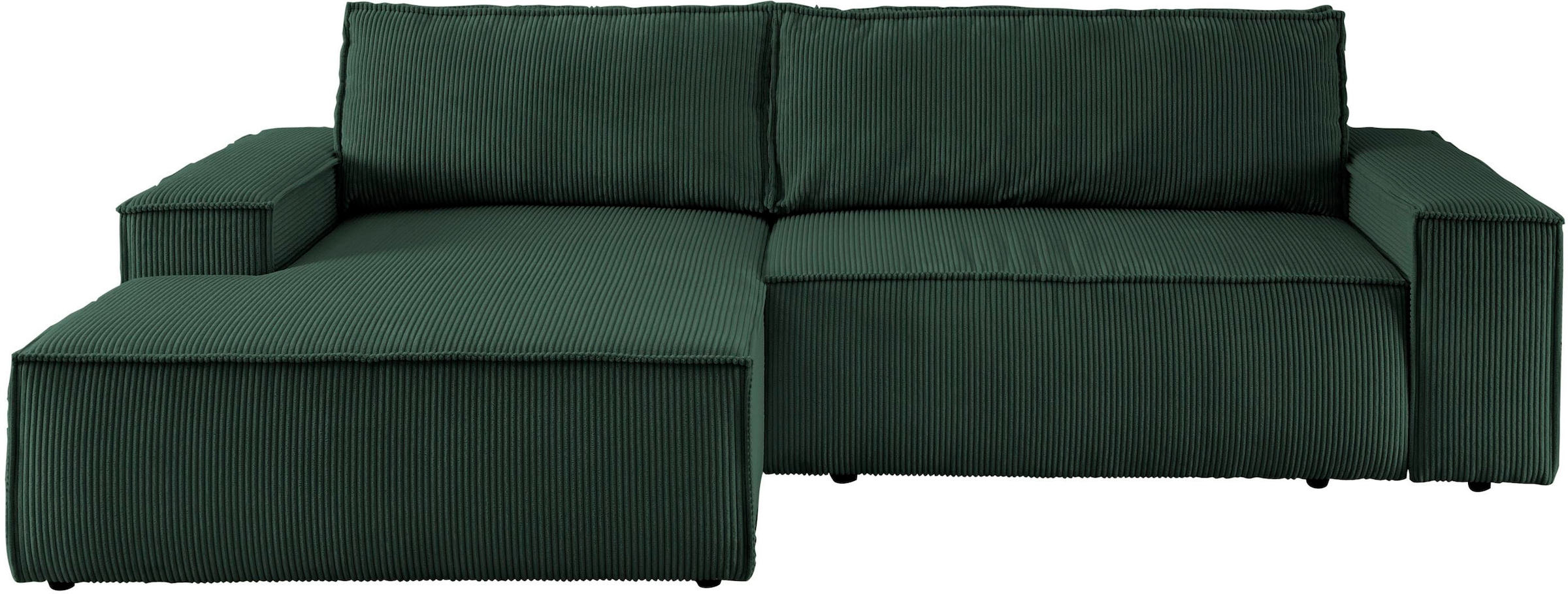 Ecksofa SHERWOOD Schlafsofa, mit Bettkasten, Cord-Bezug