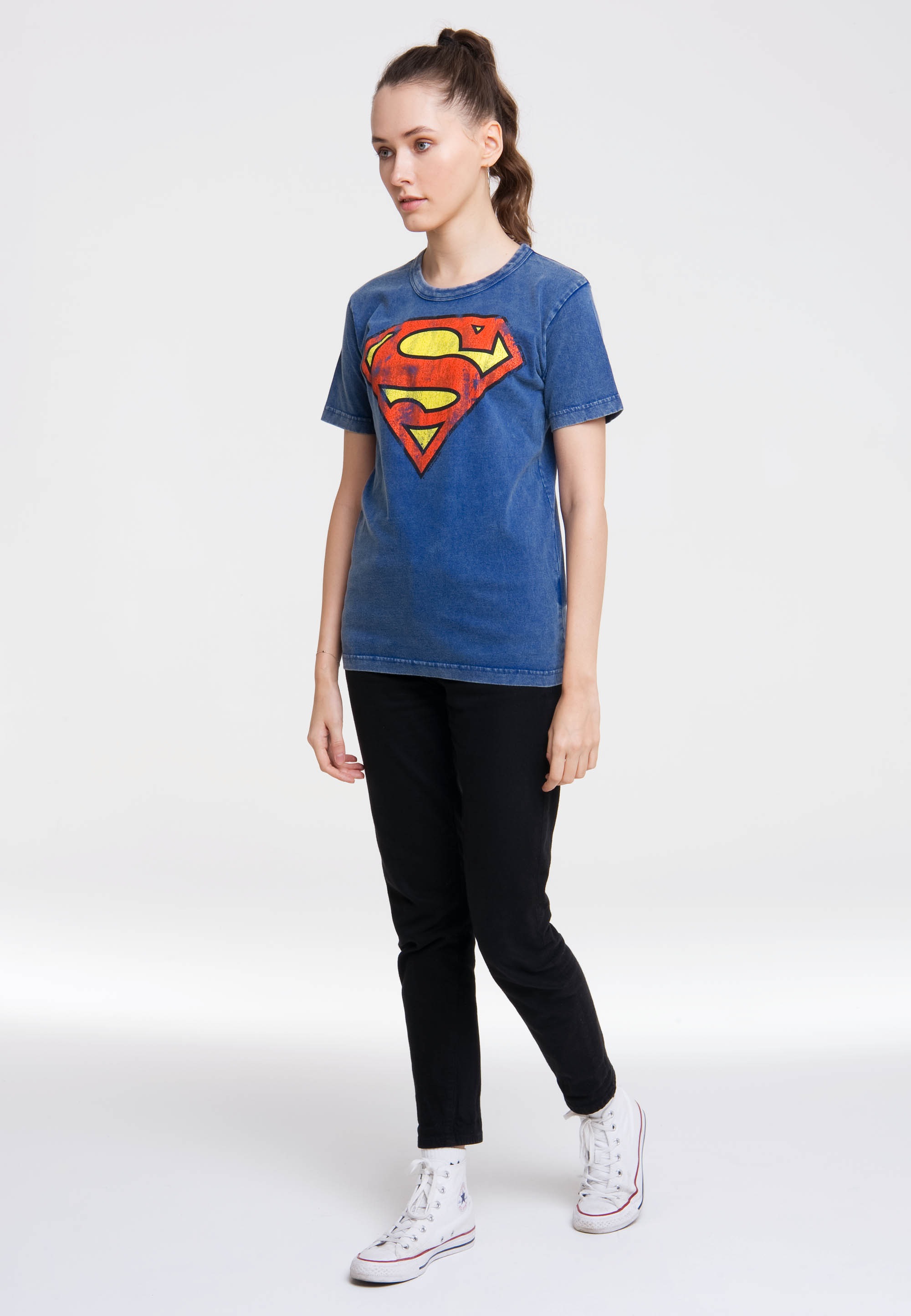 LOGOSHIRT T-Shirt »DC Comics – Superman«, mit lizenziertem Print