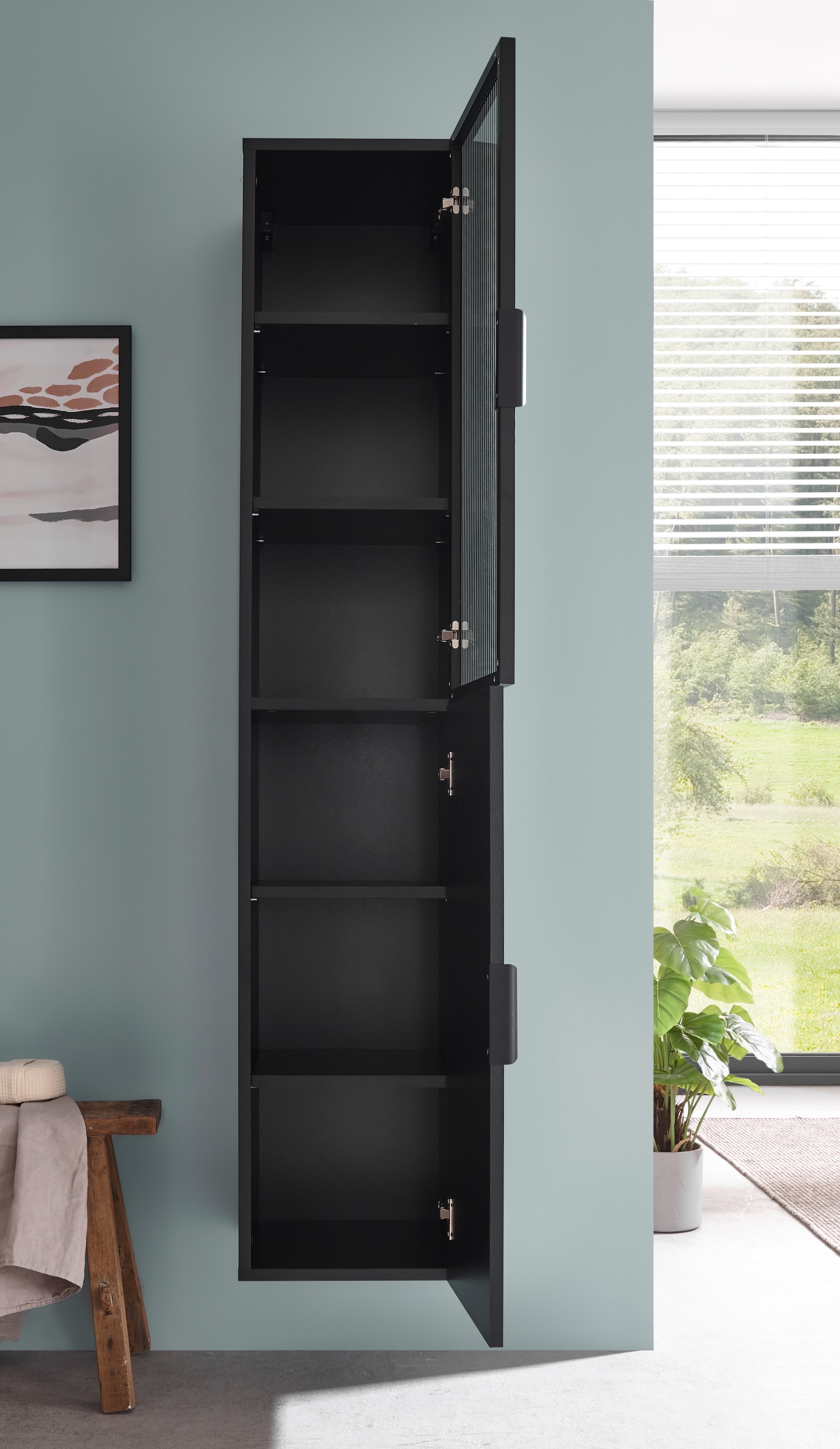 BASIC by Balculina Hochschrank »Diosa B/H/T 35x170x33 cm« 1 Stk. tlg. Breite 35cm, Softclose, Alurahmen