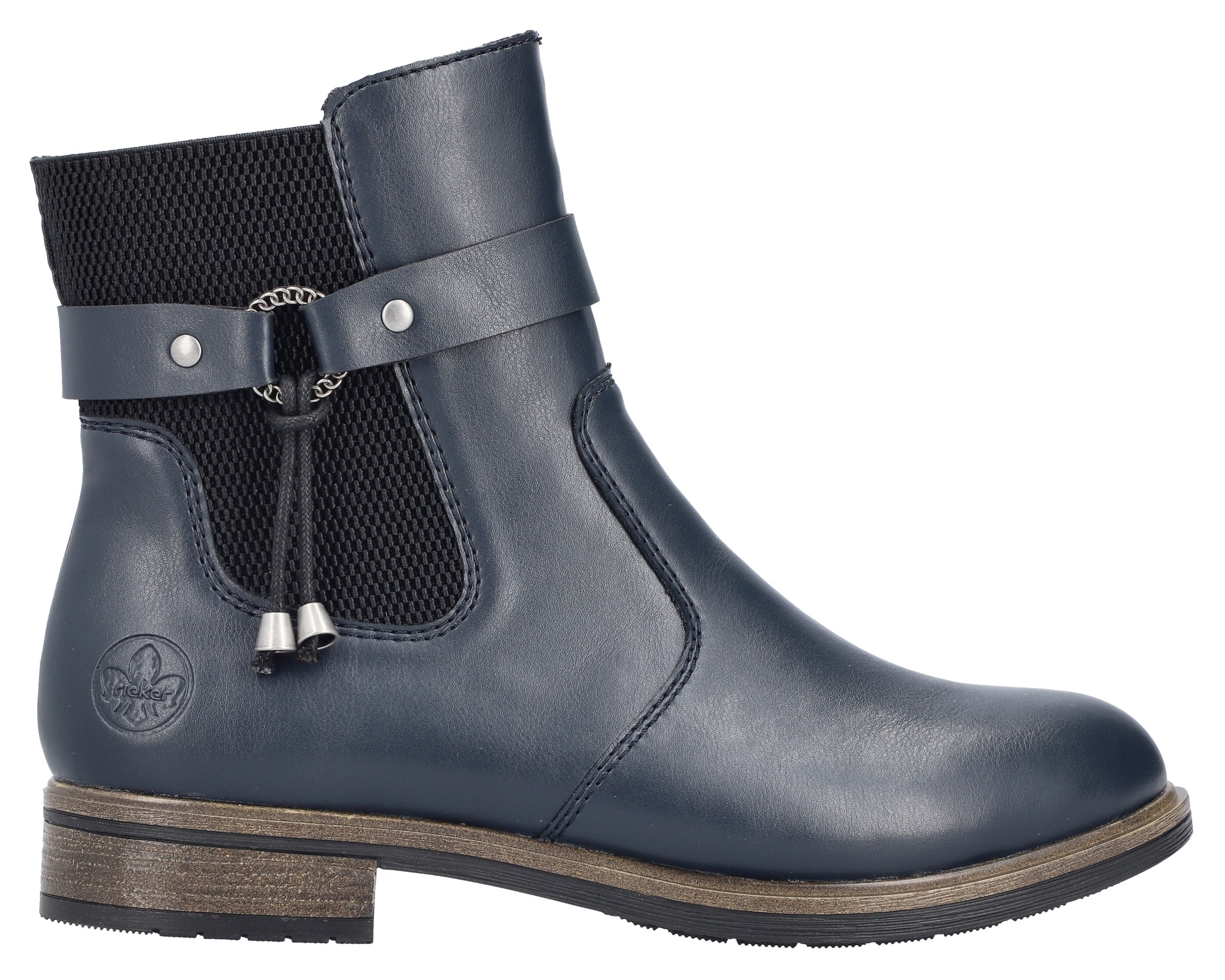 Rieker Winterstiefelette, Chelseaboots, Winterboots, Blockabsatz, mit Innenreißverschluss