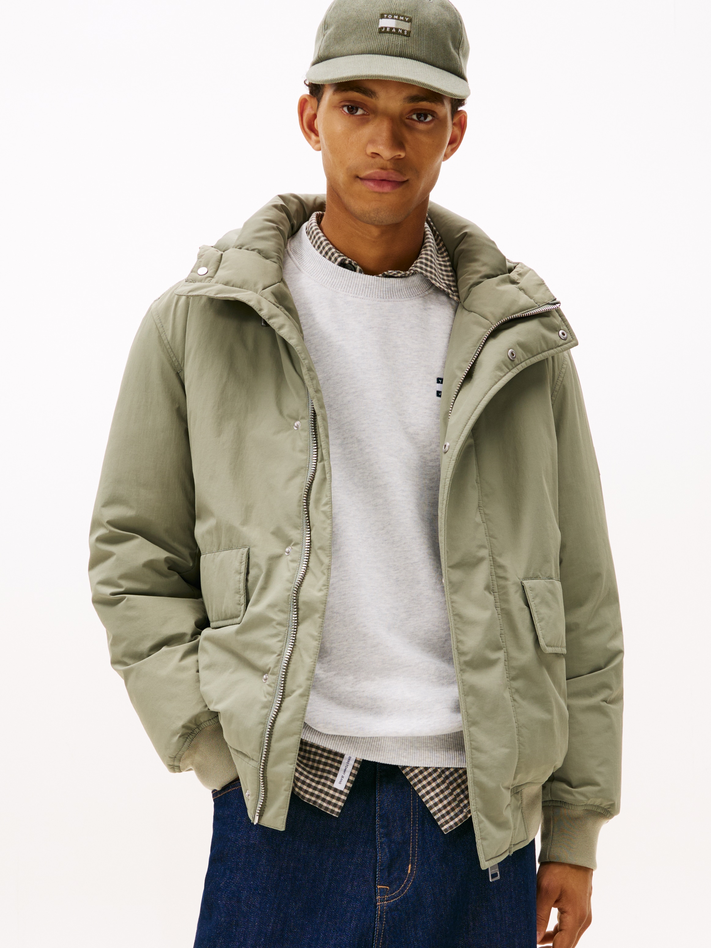Tommy Jeans Bomberjacke "CITY READY BOMBER" mit Kapuze Fliegerjacke, Freize günstig online kaufen