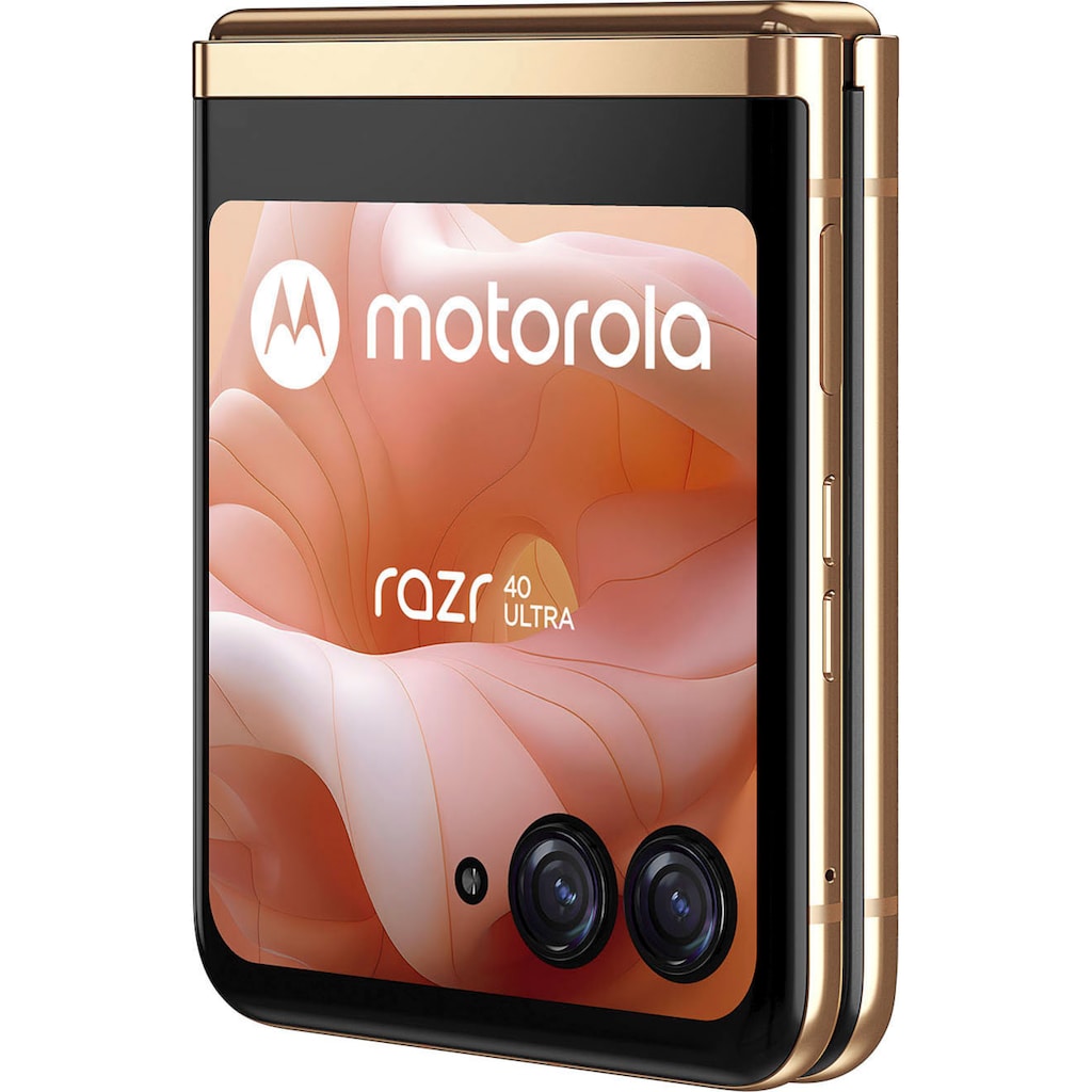 Motorola Smartphone »Motorola razr40 ultra«, Peach Fuzz, 17,52 cm/6,9 Zoll, 256 GB Speicherplatz, 12 MP Kamera