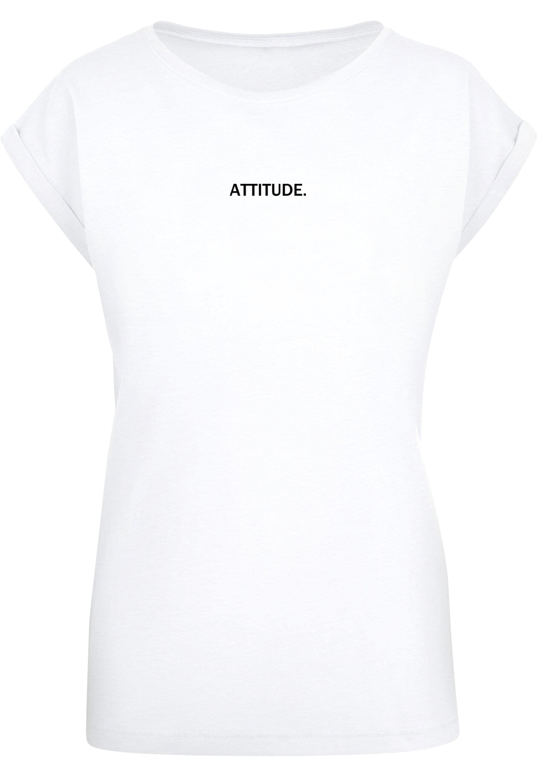 Merchcode T-Shirt "Merchcode Damen Ladies Attitude Extended Shoulder Tee" günstig online kaufen