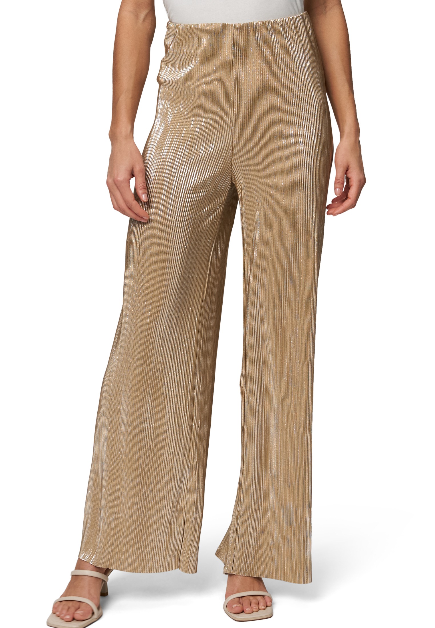 Zero Stoffhose "zero Damen Plissee-Hose mit weitem Bein 30 Inch", Falten günstig online kaufen