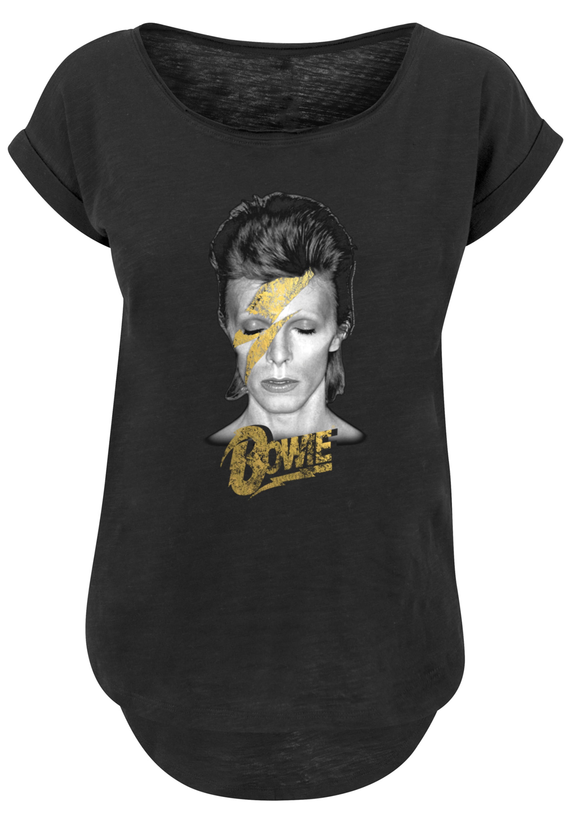 bestellen Bowie F4NT4STIC Aladdin Bolt«, Gold Print für BAUR | Sane T-Shirt »David