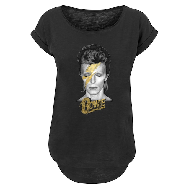 F4NT4STIC T-Shirt »David Bowie Aladdin Sane Gold Bolt«, Print für bestellen  | BAUR