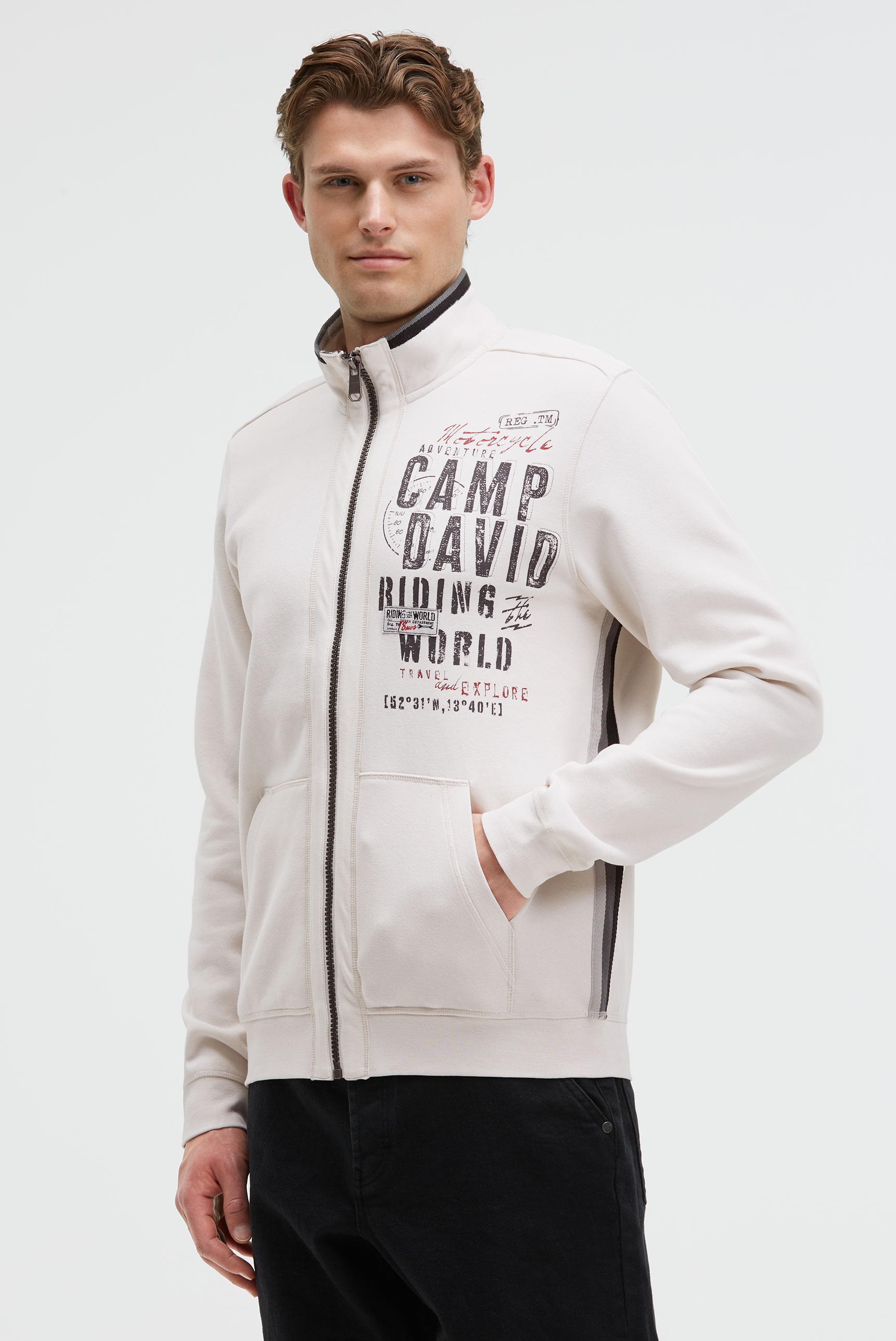 CAMP DAVID Sweatjacke, mit Stehkragen günstig online kaufen