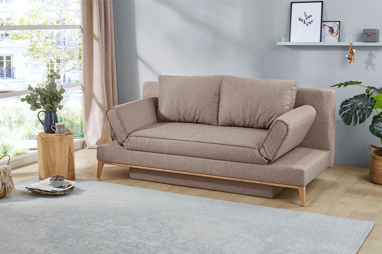 Jockenhöfer Gruppe Schlafsofa "Yann", inklusive Bettfunktion, Stauraum/Bett günstig online kaufen