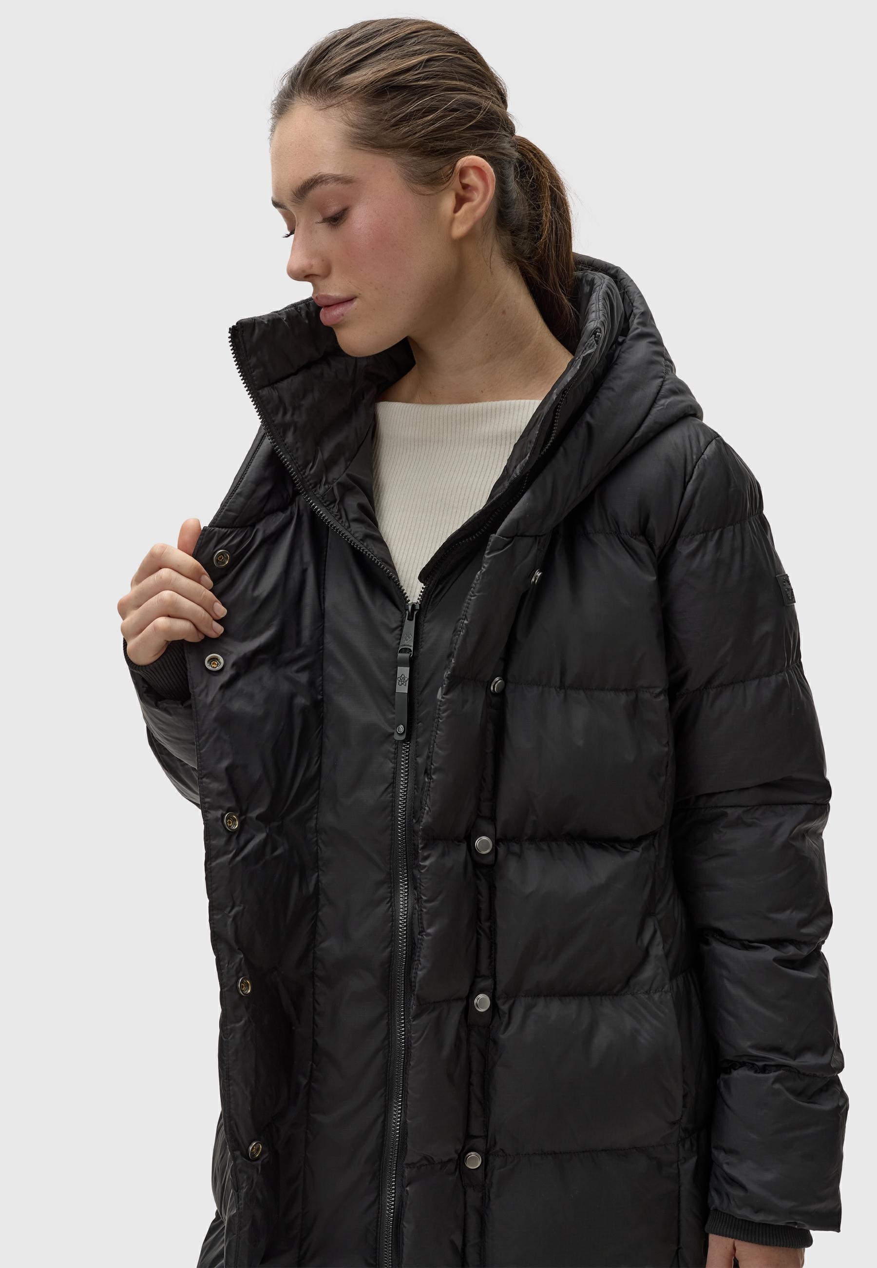 Ragwear Kurzmantel »Niara«, stylischer, gesteppter Wintermantel mit gefütterter Kapuze