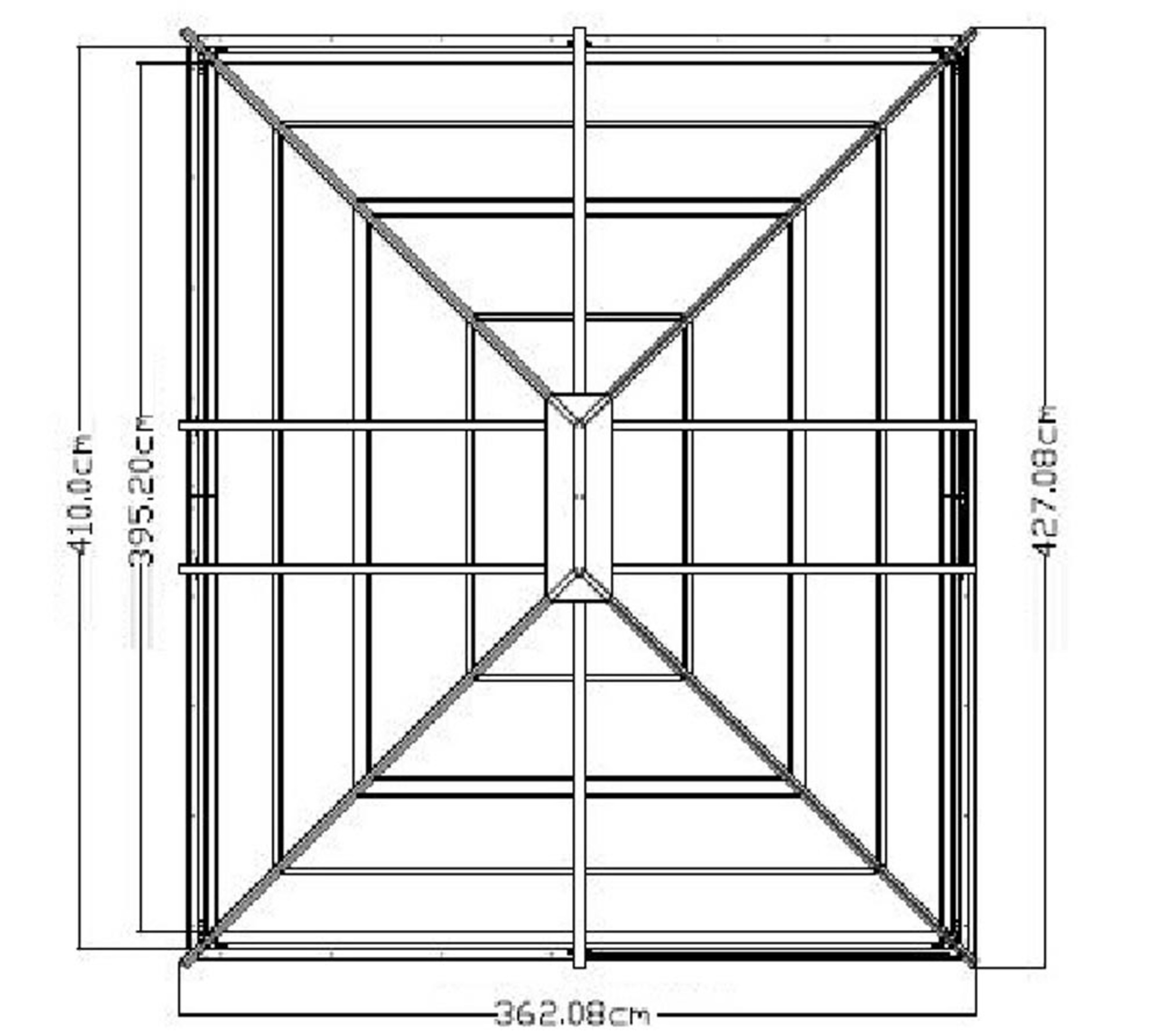 Sojag Pavillon »Striano«, (Set), BxT: 427x362 cm