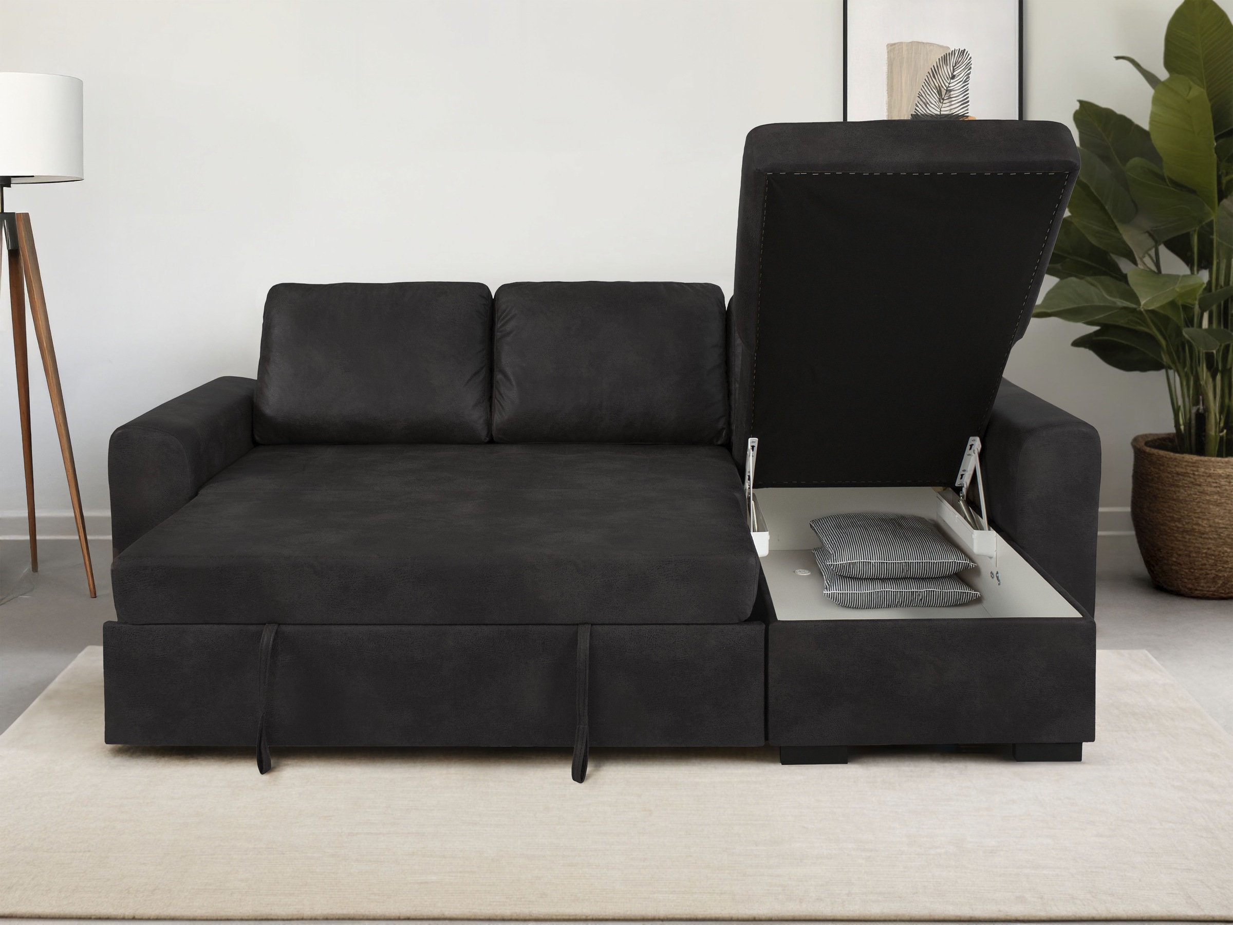 Trends by HG Ecksofa "Poll L-Form, B: 245 cm" mit Bettfunktion & Bettkasten günstig online kaufen