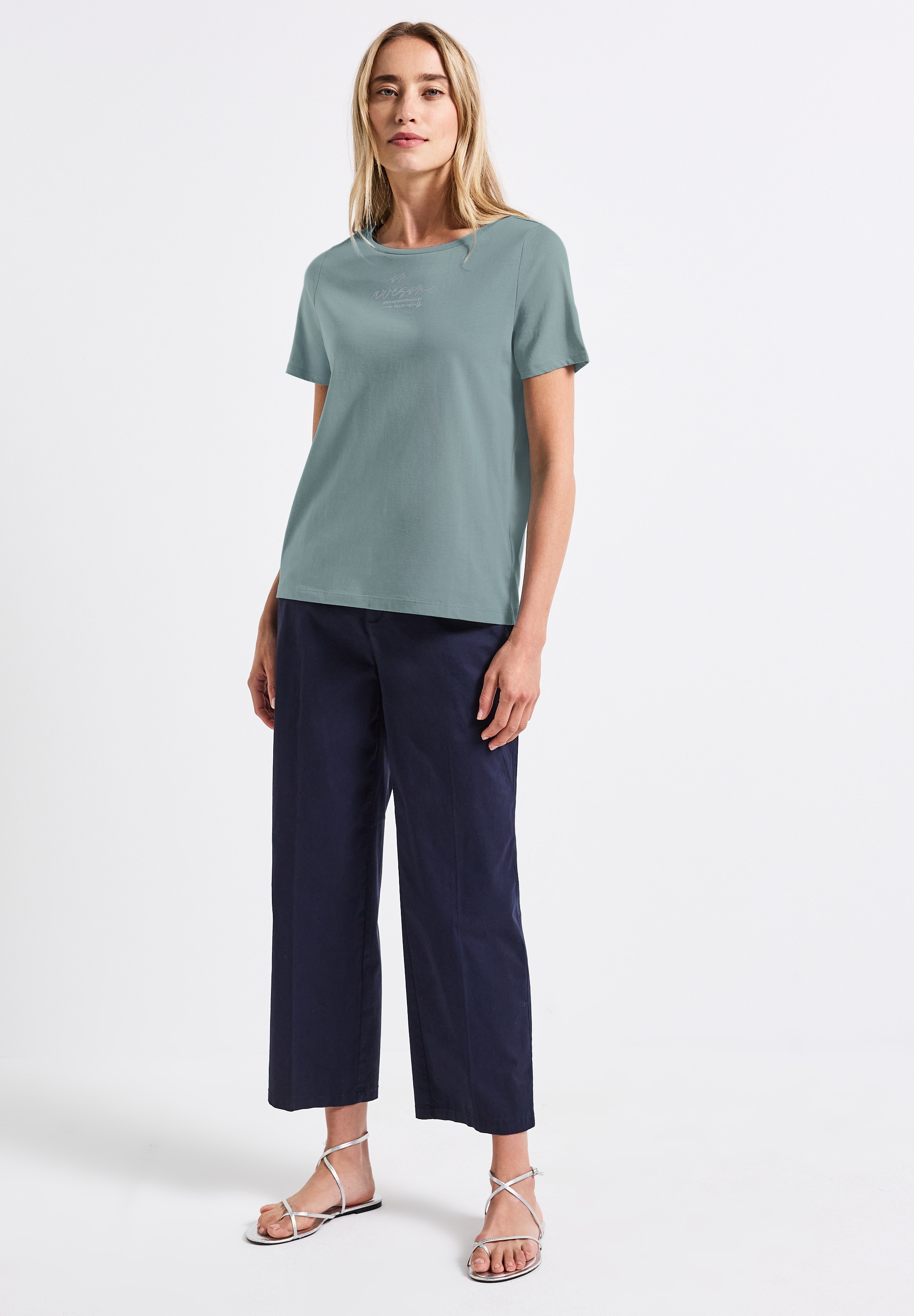STREET ONE T-Shirt, aus reiner Baumwolle