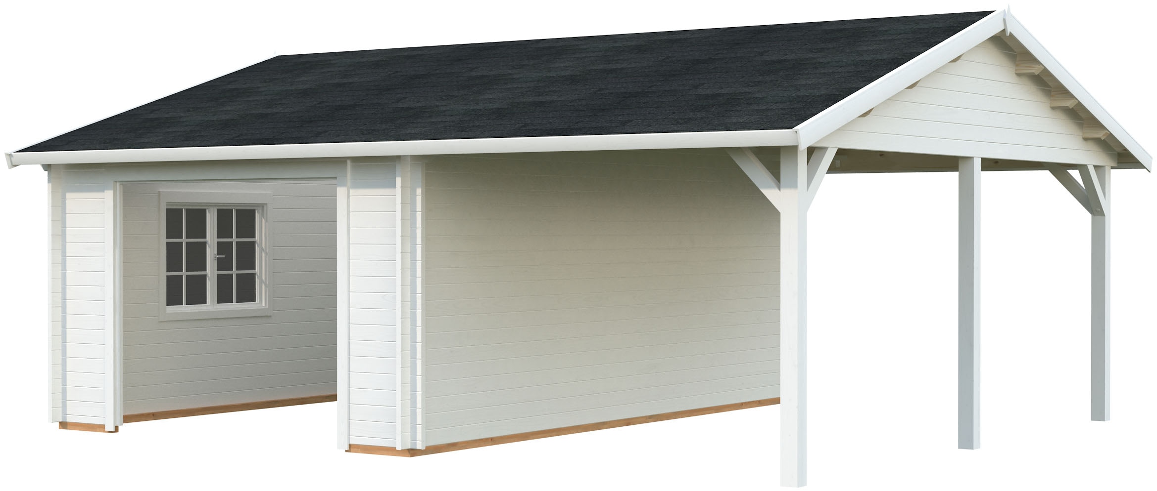 Palmako Garage "Roger, ohne Tor" BxTxH: 706x619x316 cm