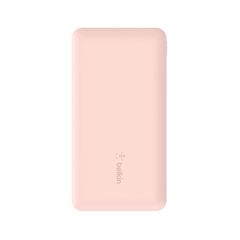 BELKIN Powerbank "BoostCharge 10.000mAh Powerbank 15 Watt zum Laden von 3 Geräten", 3,7 V 10.000mAh, rosa, Akkumulatoren, 1x USB-C, 2x USB-A, Power