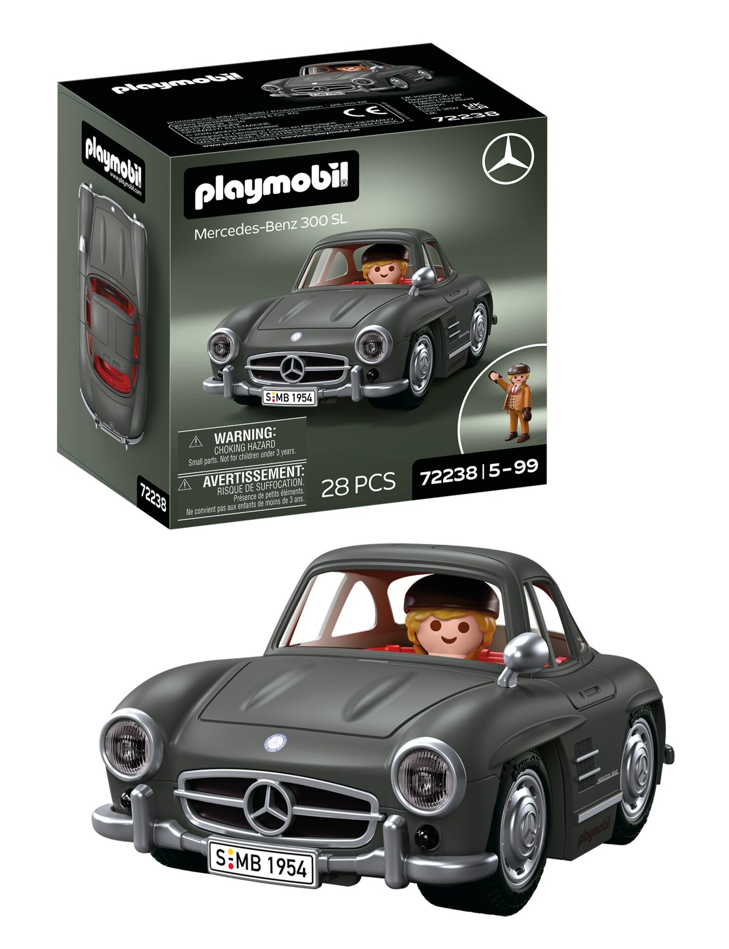 Playmobil® Konstruktions-Spielset »PLAYMOBIL X Mercedes-Benz 300 SL (72238), Cars« Made in Europe