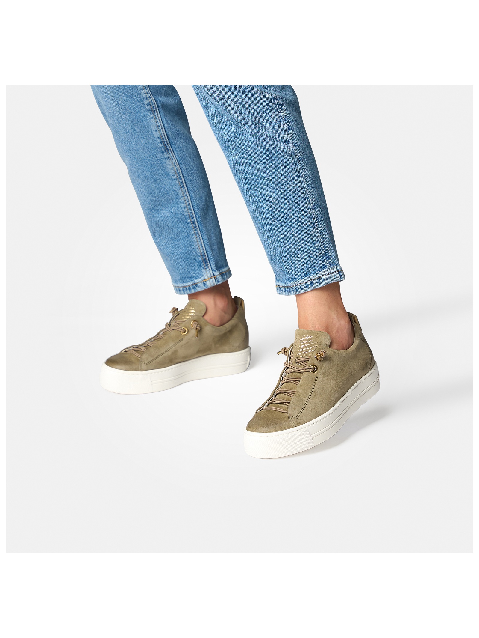 Paul Green Sneaker Suede Olive 38 2