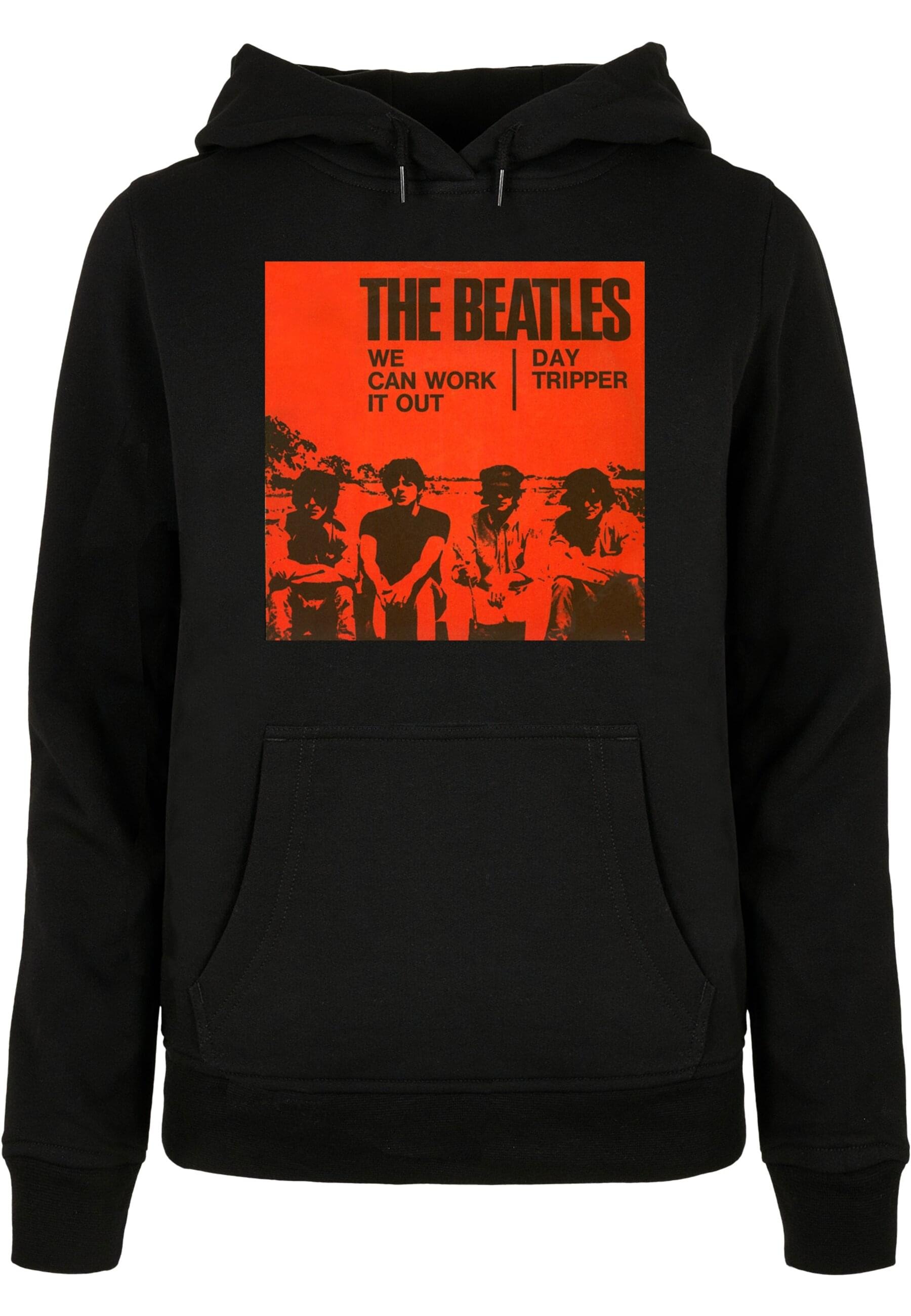 The Beatles Kapuzenpullover Mit Drop T Logo - Offiziell Lizenziert In Schwarz