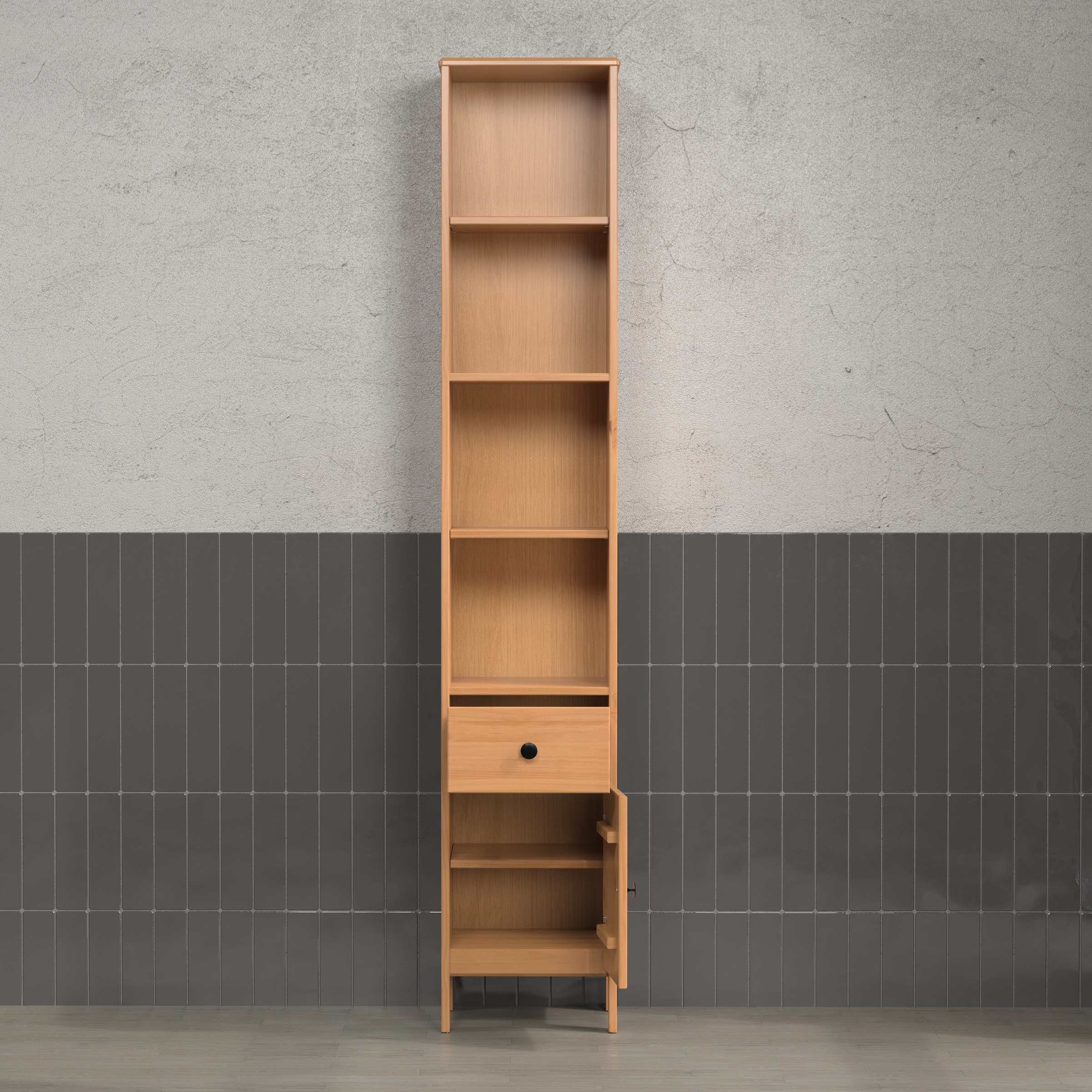 welltime Hochschrank "Kall" 1 Stk. tlg. Badschrank aus Kiefer-Massivholz mi günstig online kaufen