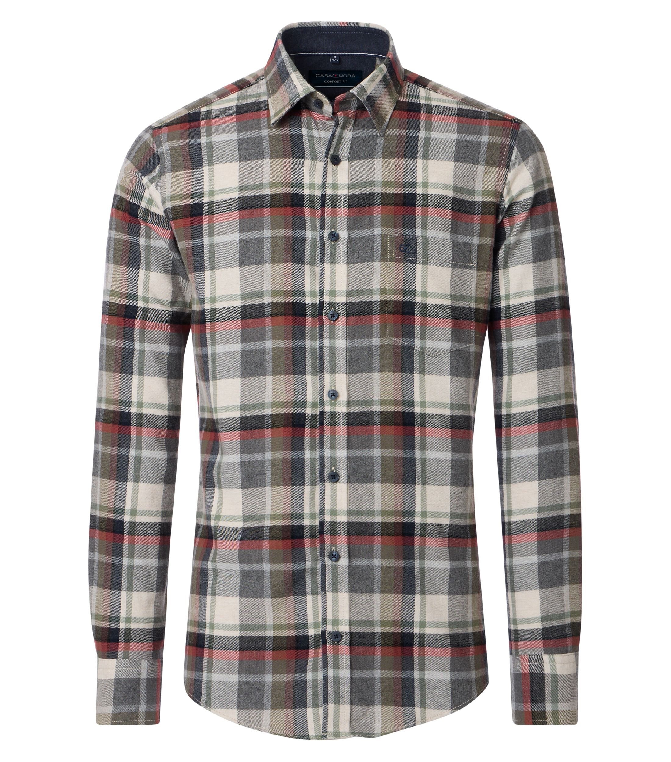 CASAMODA Langarmhemd "CASAMODA Freizeithemd kariert" günstig online kaufen