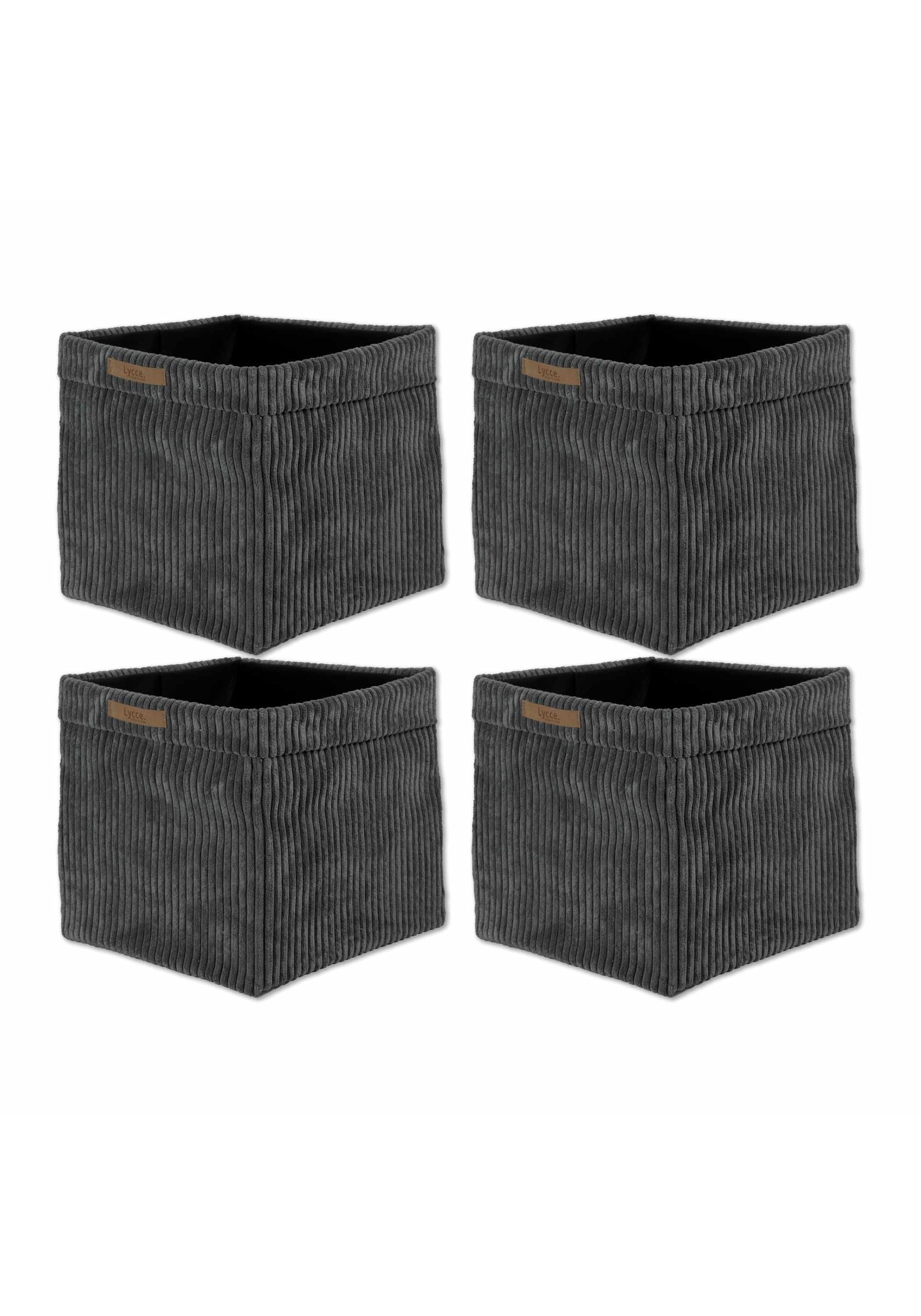 Lycce Aufbewahrungsbox "Aufbewahrungskorb Faltbare Aufbewahrungsbox Cord 4P 4er Pack"