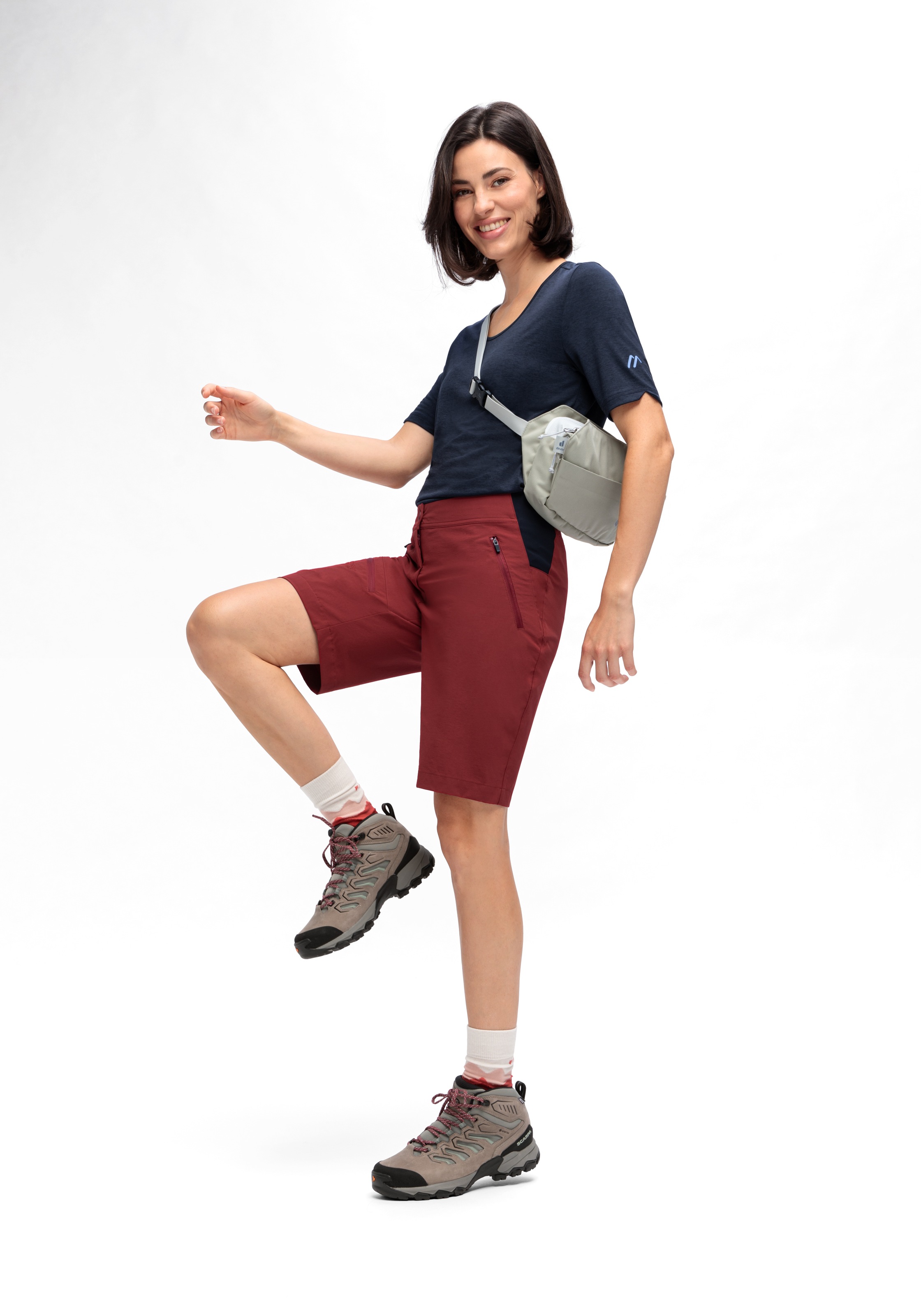 Maier Sports Outdoorhose »Inara Short Vario«, Damen Shorts, kurze Wanderhose, Outdoor-Hose, 4 Taschen, Regular Fit