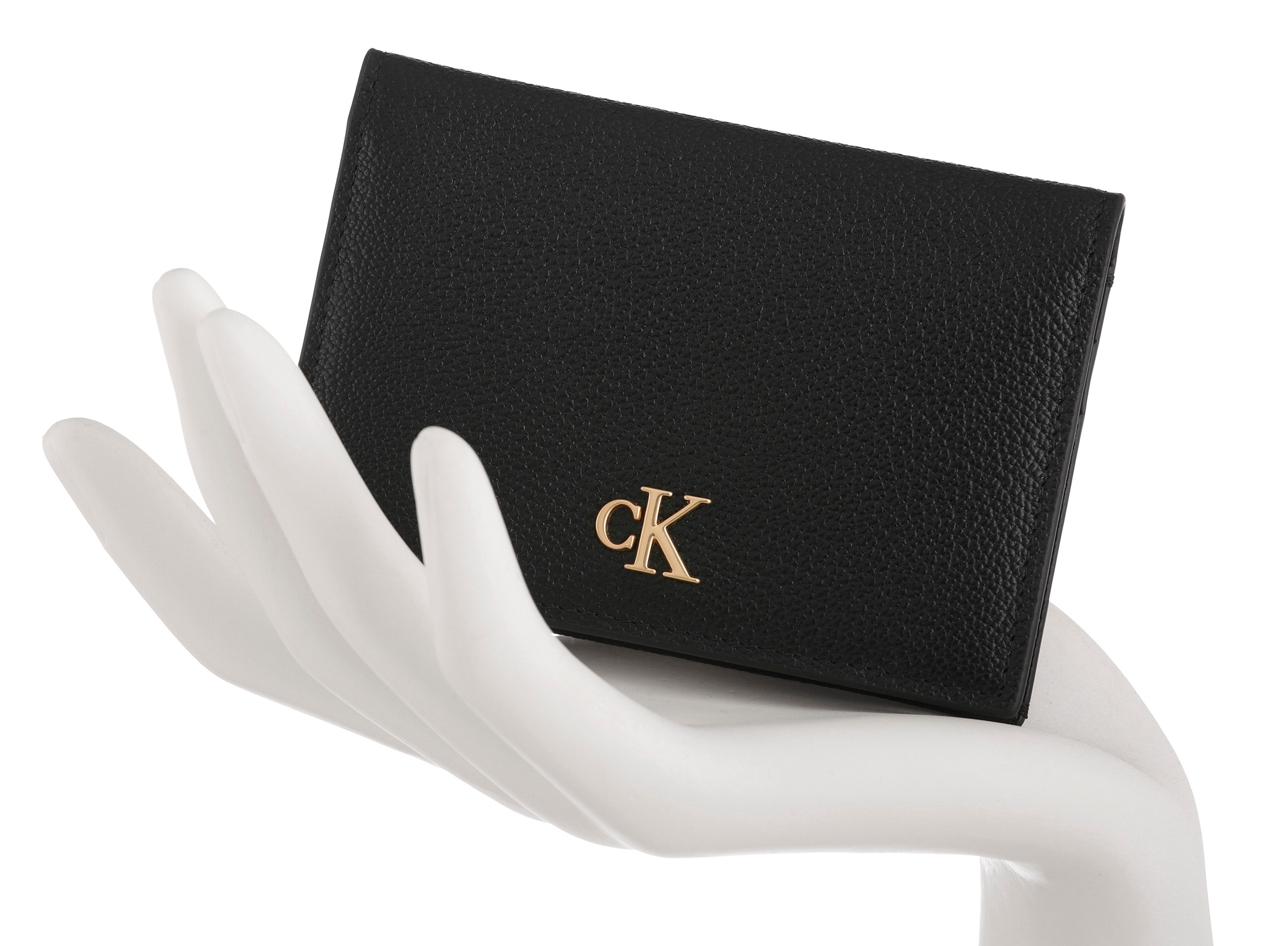 Calvin Klein Jeans Kartenetui "MIN MONOGRAM 6CC FLAP CARDCASE", Kartenhalte günstig online kaufen