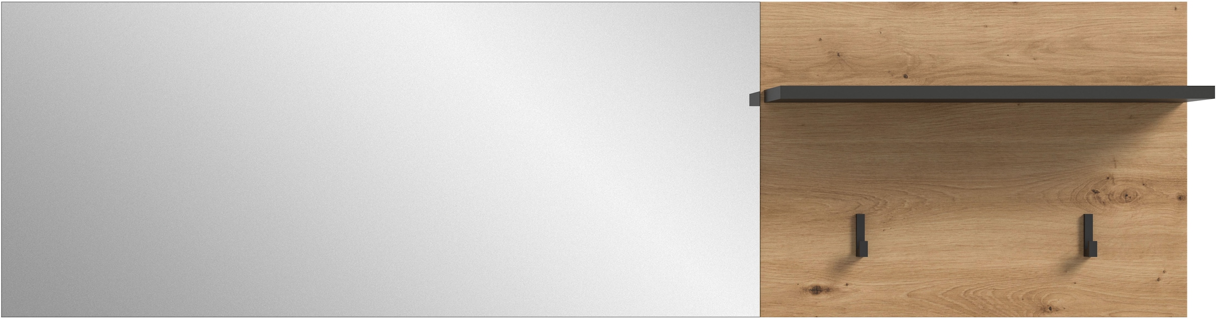 Home affaire Garderobenpaneel "REHAT, TOPSELLER, Breite 150 cm, Hutablage, 2 Haken, Spiegel" in verschiedenen Ausführungen, Paneel, Wandboard, Garderobe, Garderobenleiste, Garderobenboard