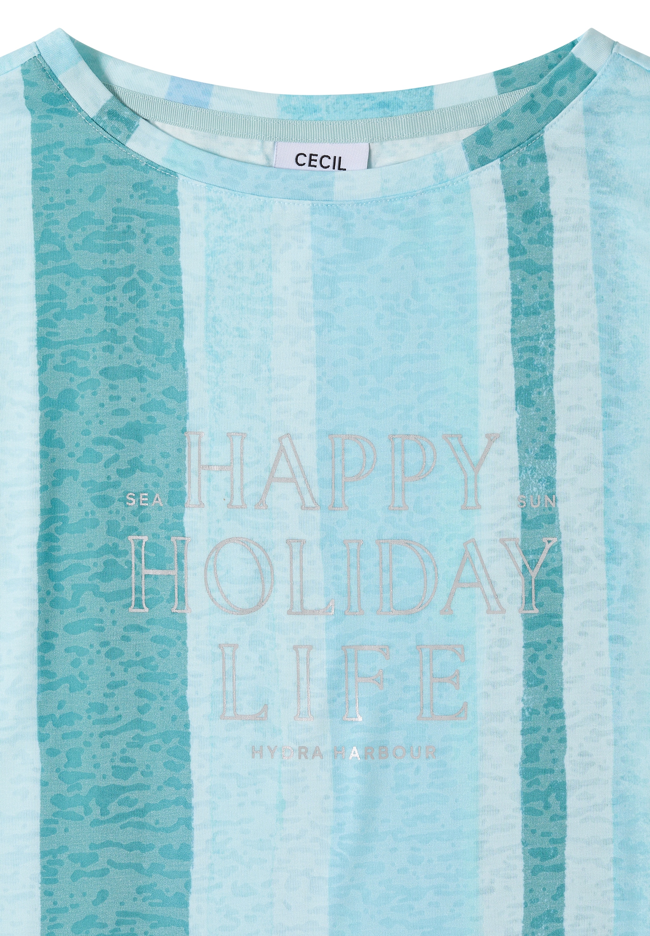 Cecil Rundhalsshirt im Streifen-Design