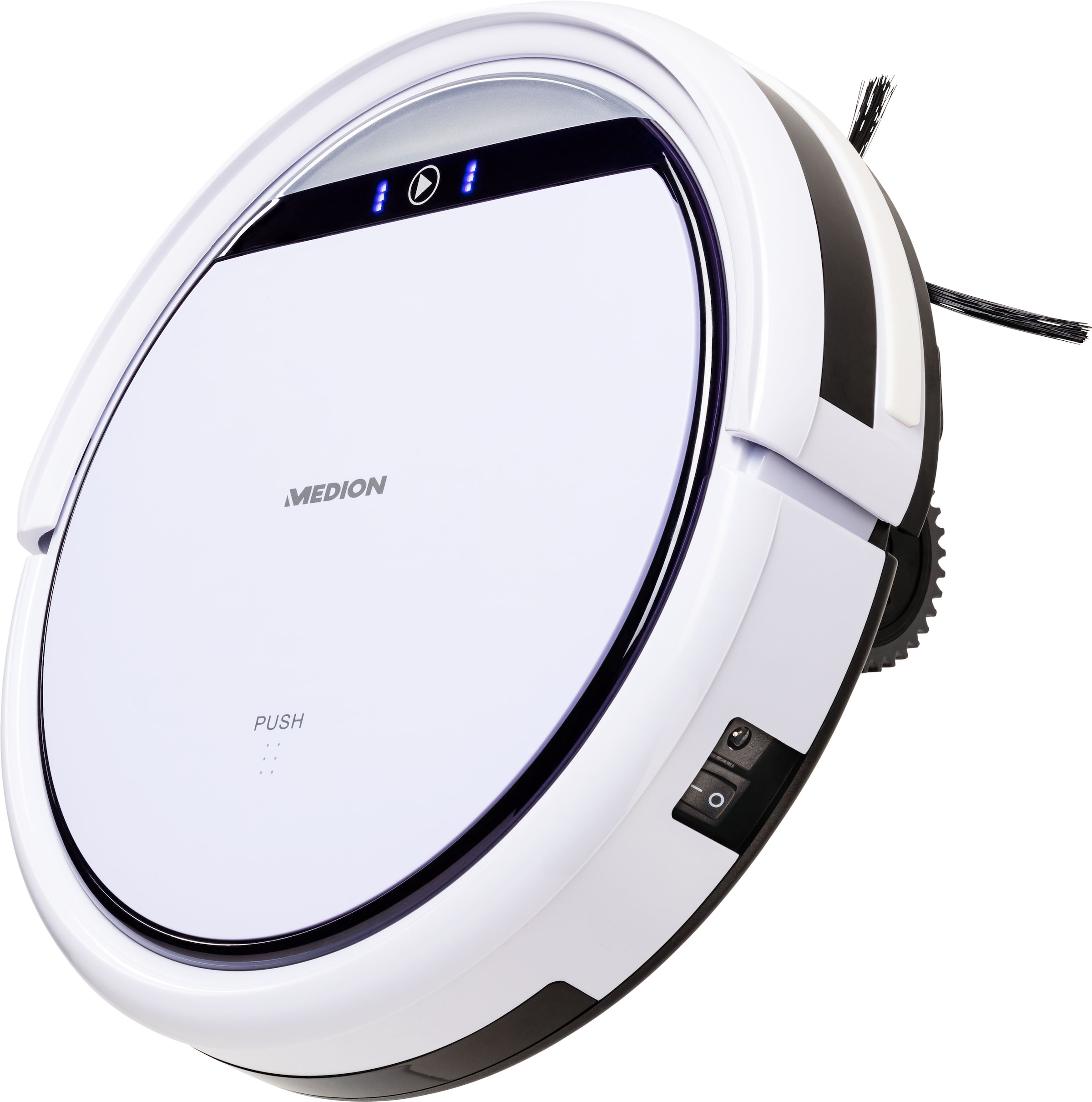 Medion® Saugroboter »E 30 MD 18500«, weiß, vollautomatische Reinigung, Timer-Funktion, Tierhaar optimiert“